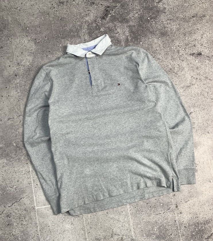 Japanese Brand × Vintage Tommy Hilfiger Regby Long Sleeve Faded Vintage SK8 Size US L / EU 52-54 / 3 - 4 Thumbnail