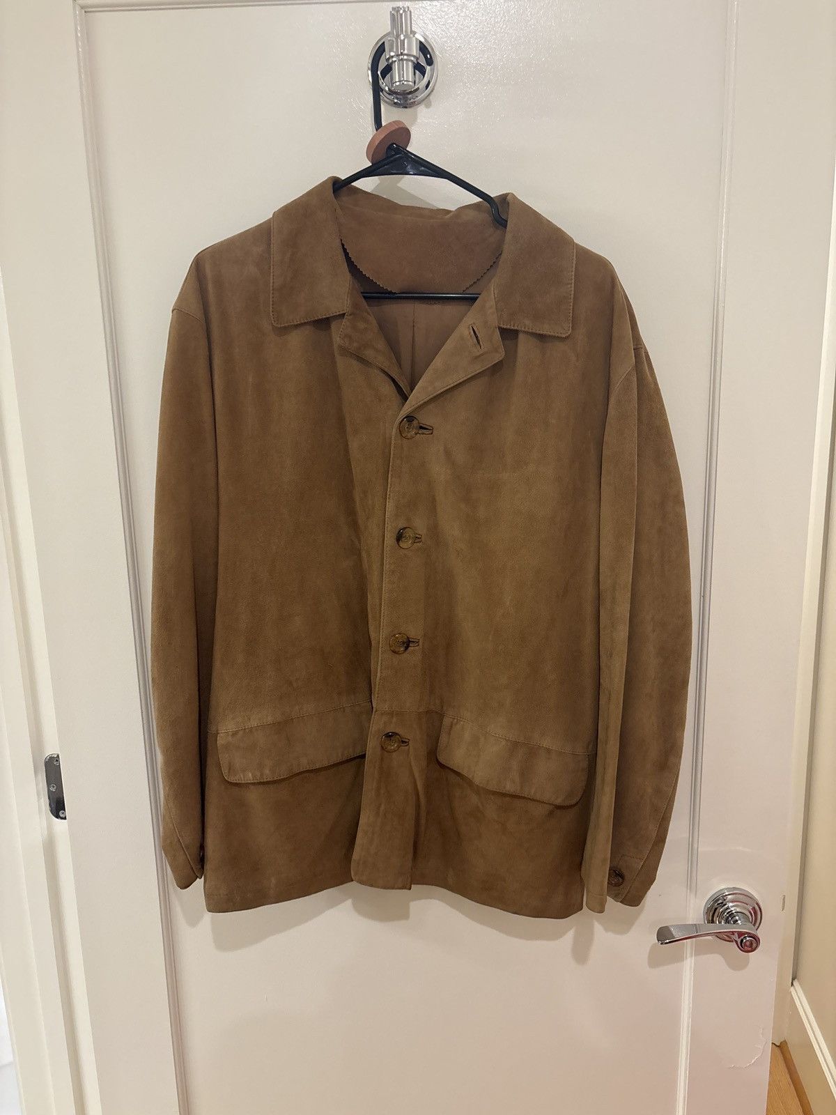 Vintage Suede Work Jacket - Made in Italy Size US M / EU 48-50 / 2 - 1 Thumbnail