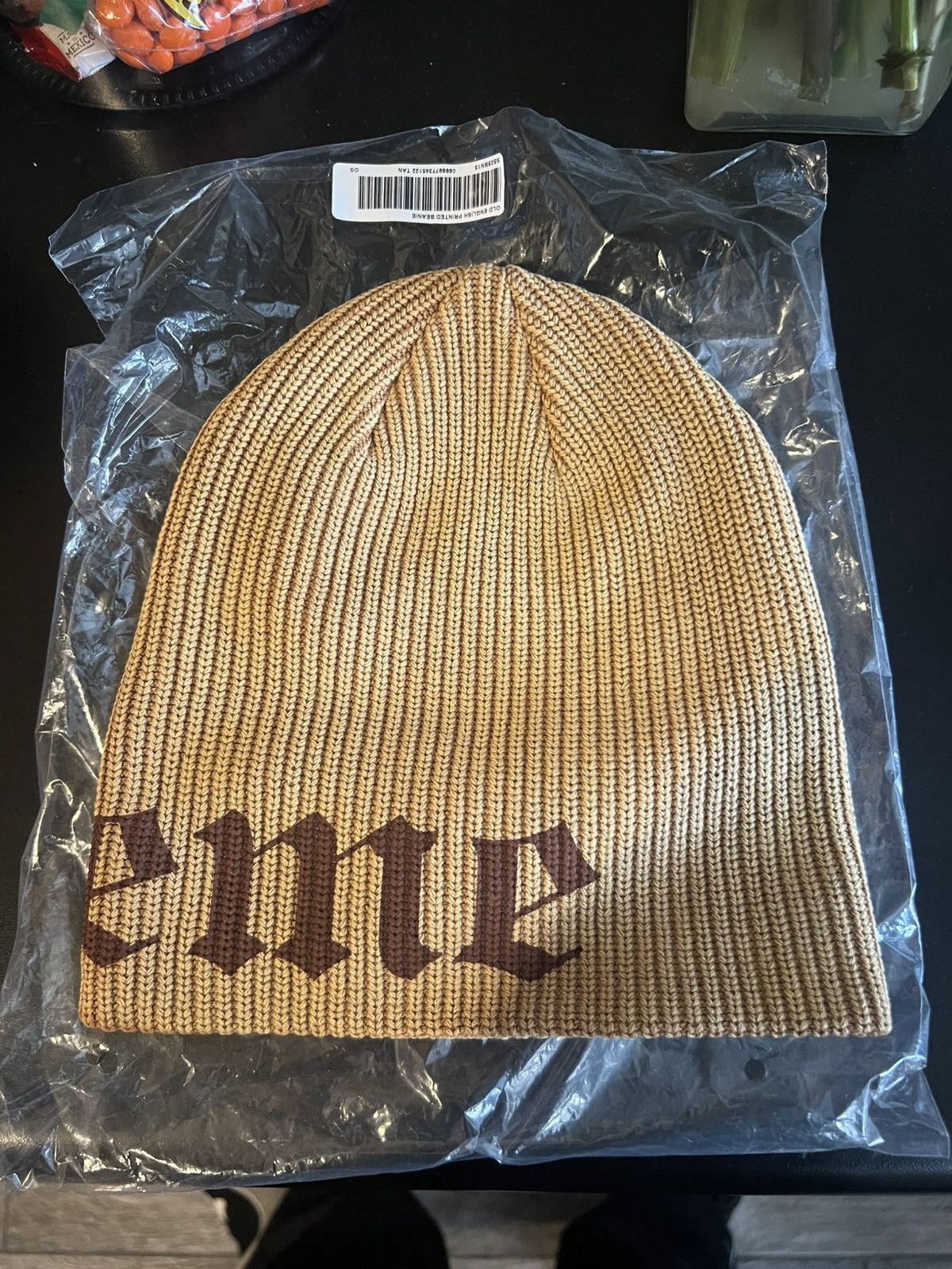 Supreme Supreme Old English Printed Beanie Brown Size ONE SIZE - 2 Thumbnail