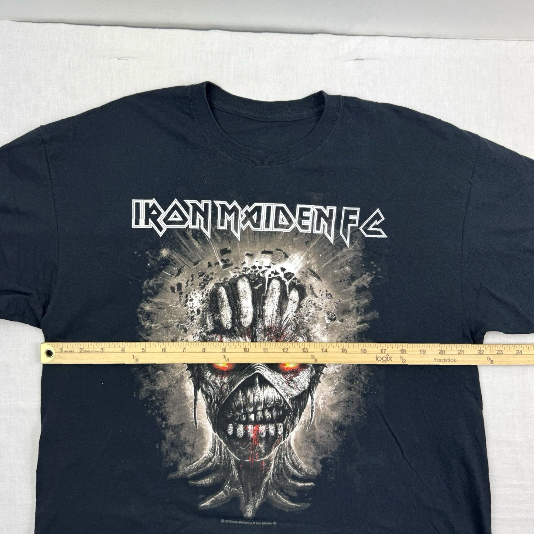 Fanci Club Iron Maiden T Shirt Adult Large Black Mens Rock Music Band 2015 Fan Club Iron Maiden LLP Licensed Size US L / EU 52-54 / 3 - 7 Thumbnail