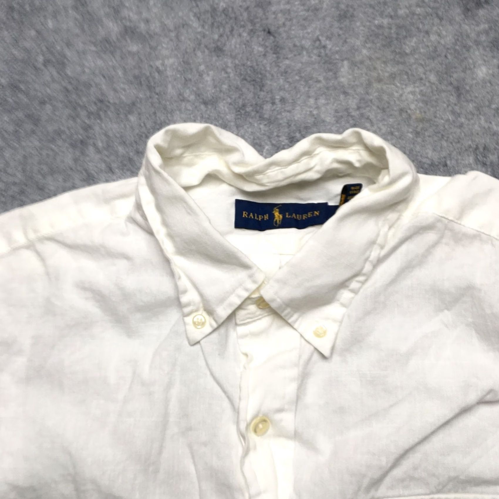 Polo Ralph Lauren Polo Ralph Lauren USA Flag Linen Blend Shirt Mens L White Fourth of JulyButton-Up Shirt Size US L / EU 52-54 / 3 - 4 Thumbnail