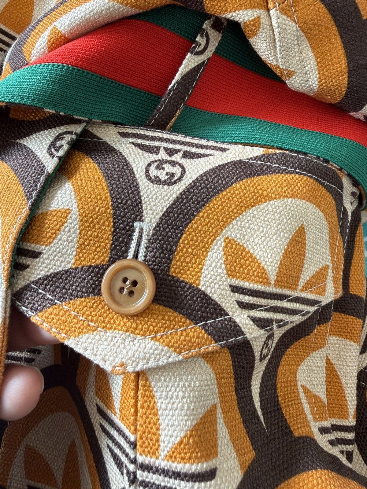Adidas × Gucci Interlocking G Trefoil Short Sleeve Jacket sizesize48 Size US M / EU 48-50 / 2 - 24 Thumbnail
