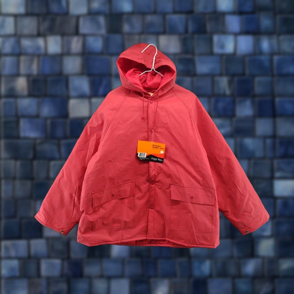 Vintage VINTAGE Ozark Trail Jacket Hoodie Raincoat Insulated Hooded Red XL Men Snap Up New Size XL Size US XL / EU 56 / 4 - 1 Thumbnail