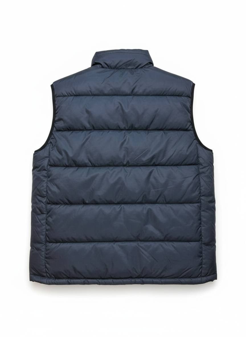 Vintage US BASIC Puffer Vest "PROFIL" Gilet Black Ripstop Size US L / EU 52-54 / 3 - 2 Thumbnail