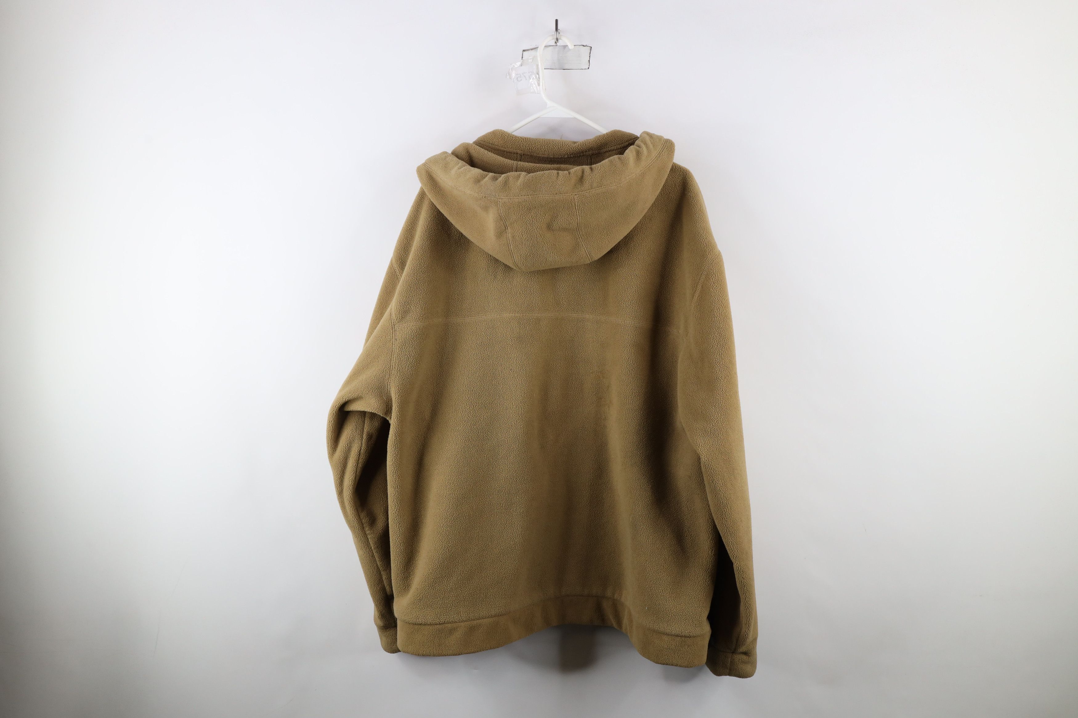 Tommy Hilfiger × Vintage Vintage 90s Tommy Hilfiger Spell Out Fleece Hooded Jacket Size US XXL / EU 58 / 5 - 14 Thumbnail