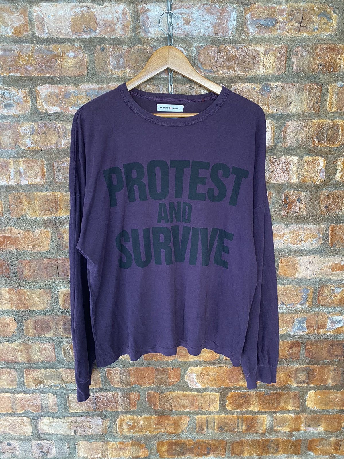 Japanese Brand × Katharine Hamnett London K. Hamnett X I am Japan Protest and survive Poem Oversize Size US M / EU 48-50 / 2 - 2 Thumbnail