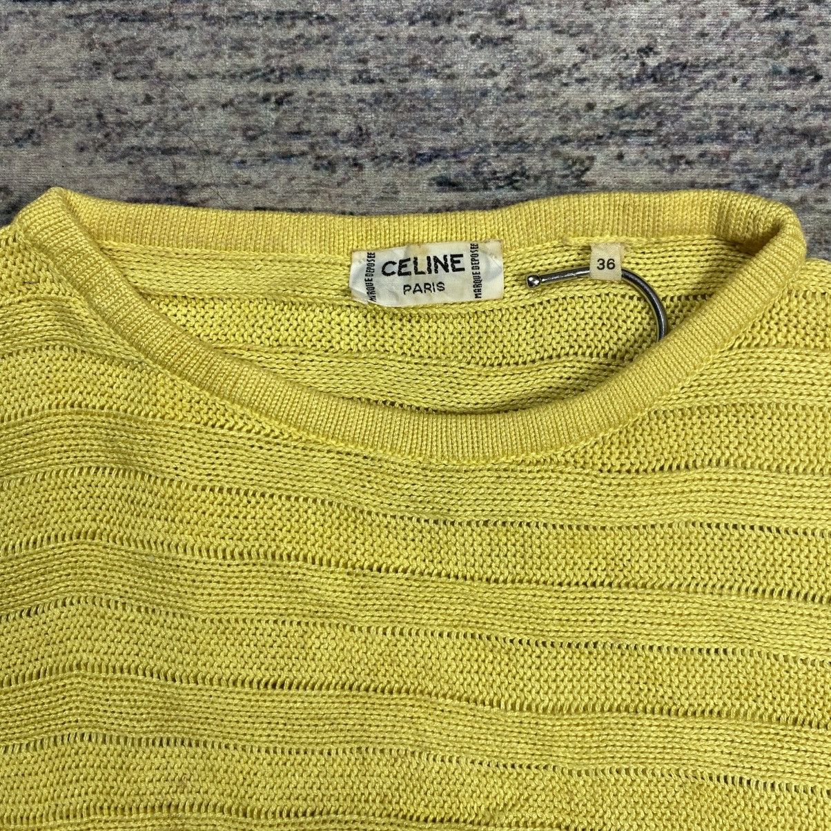 Celine × Vintage Vintage 90s Celinr paris knit sweater Size S / US 4 / IT 40 - 7 Thumbnail