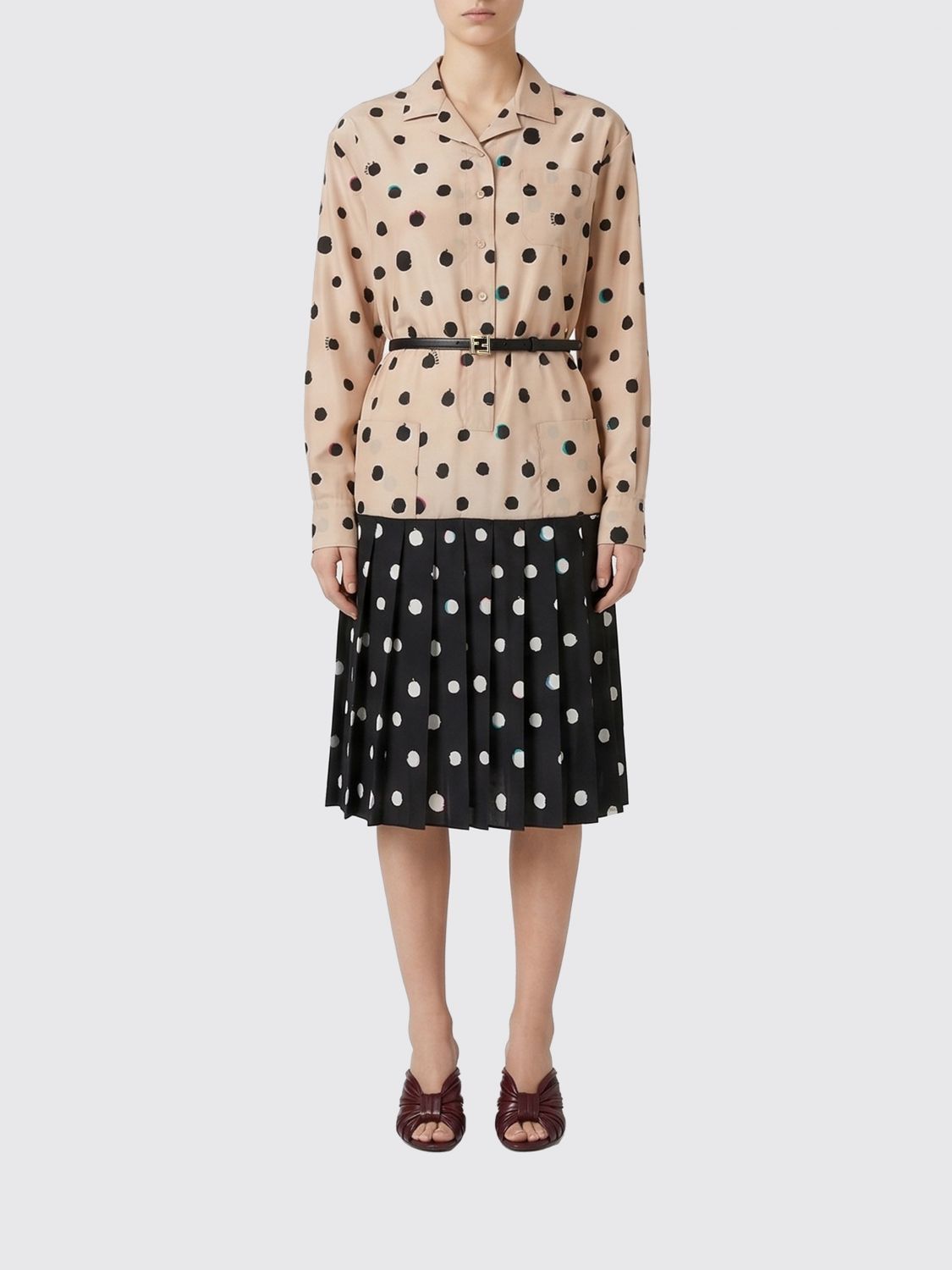 Fendi Fendi Dress Woman Multicolor Size S / US 4 / IT 40 - 1 Thumbnail