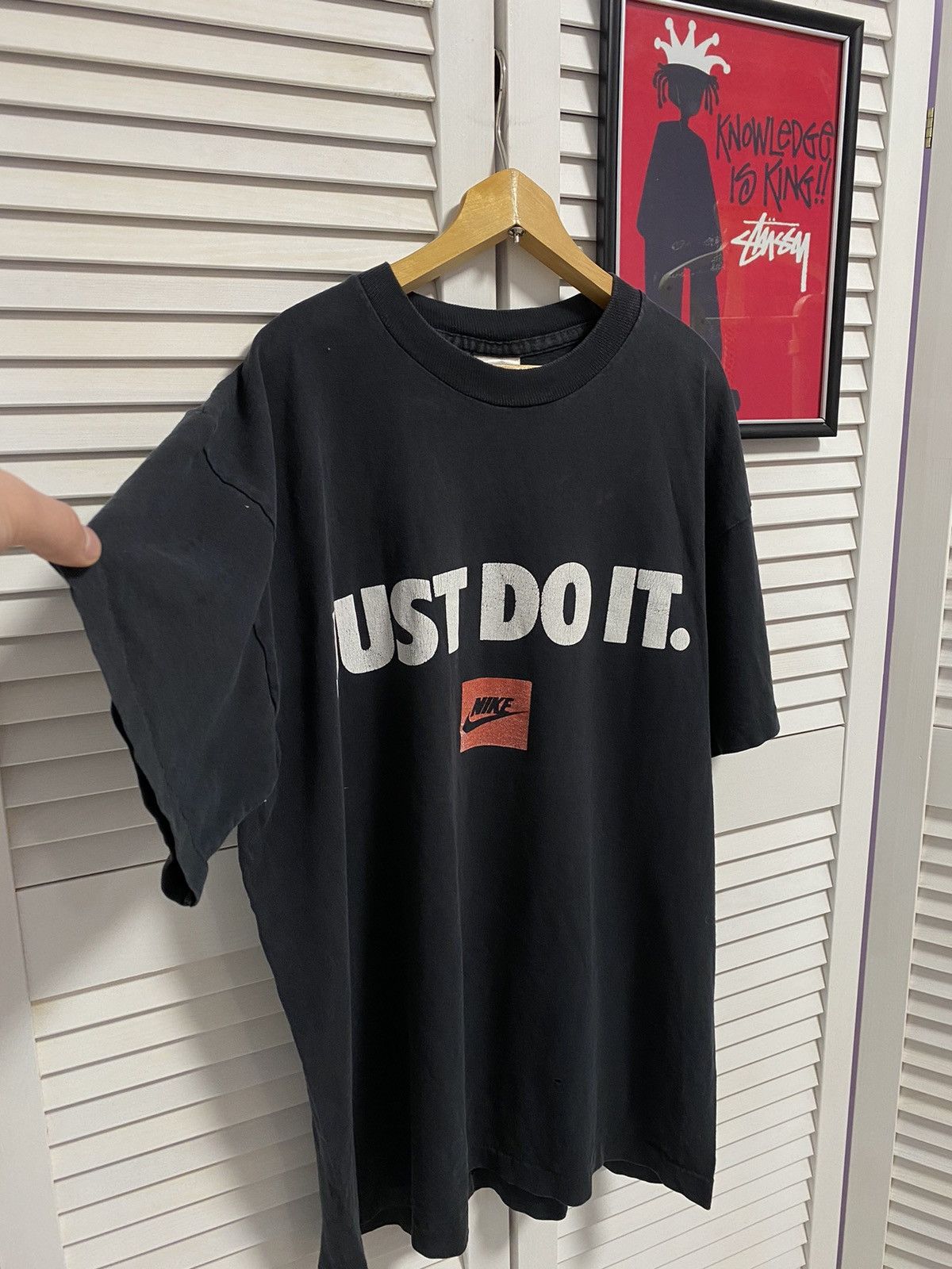 Nike × Vintage Vintage T Shirt Tee Nike Just Do It Print Graphic Oversized Size US M / EU 48-50 / 2 - 2 Thumbnail