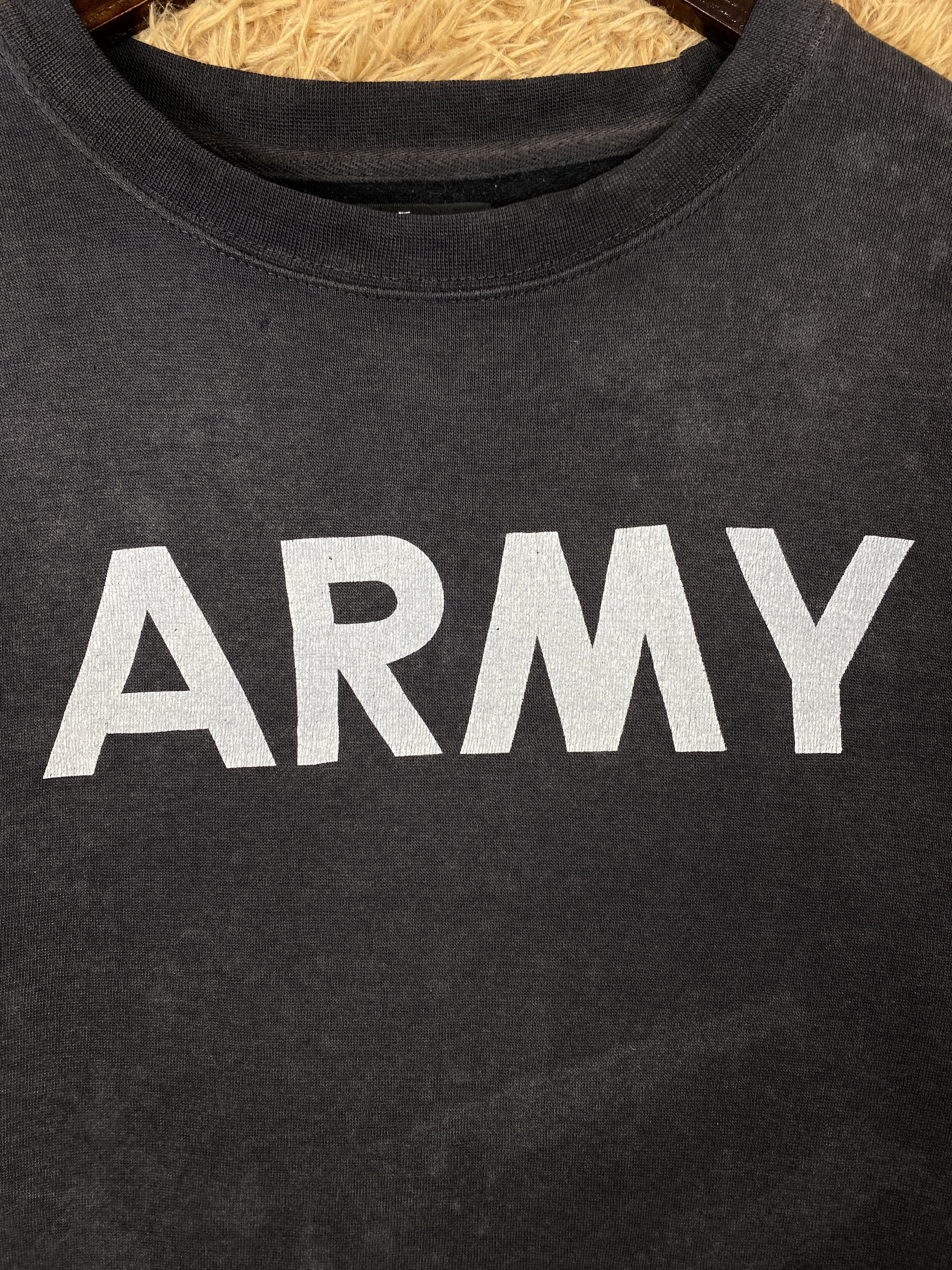 Japanese Brand Vintage Army Faded Sweatshirts PS0372 Size US L / EU 52-54 / 3 - 4 Thumbnail
