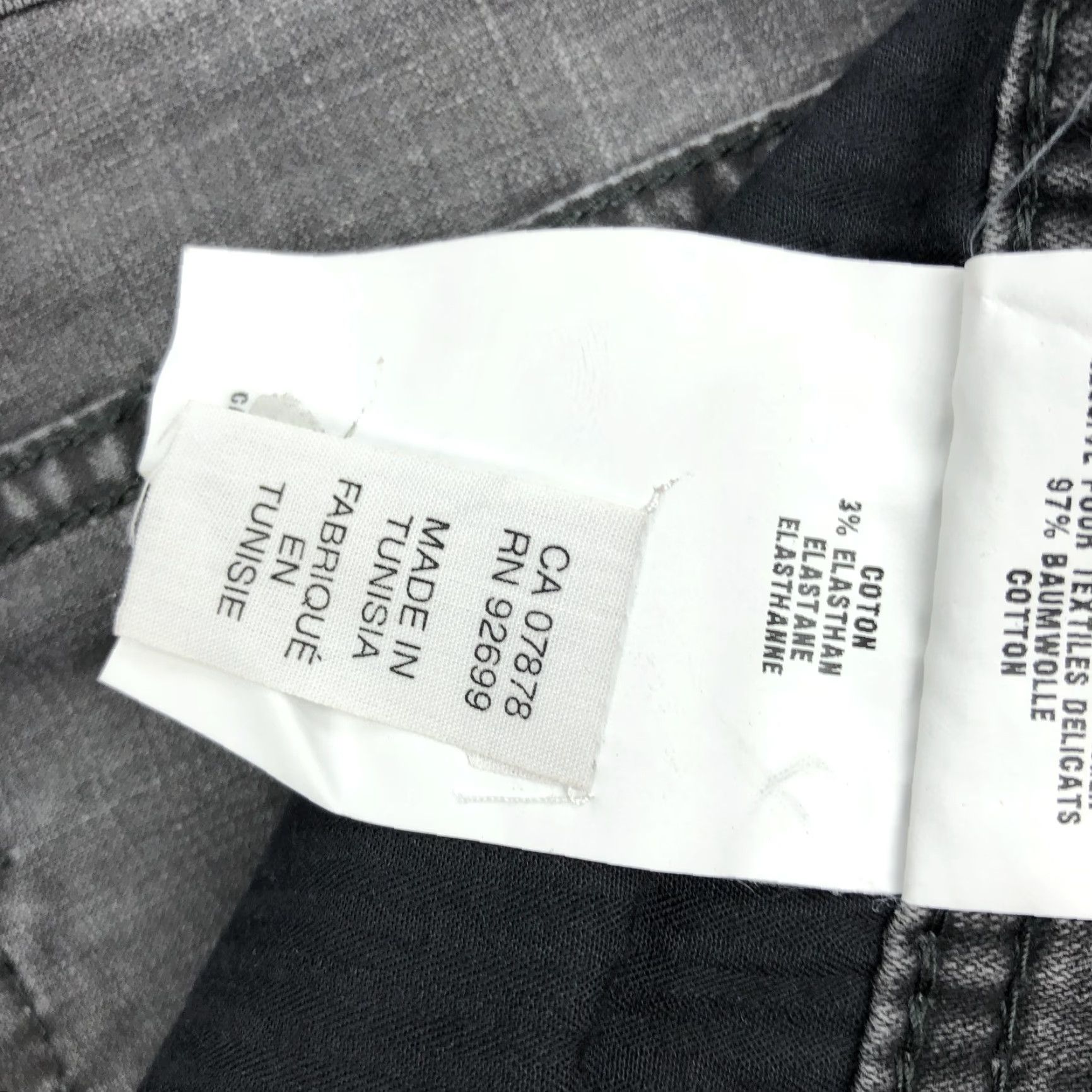 Denime GARDEUR Jeans Men's Black Denim Straight Size 36x32 Mid-Rise Dark Wash Stretch 5-Pocket Size US 36 / EU 52 - 7 Thumbnail