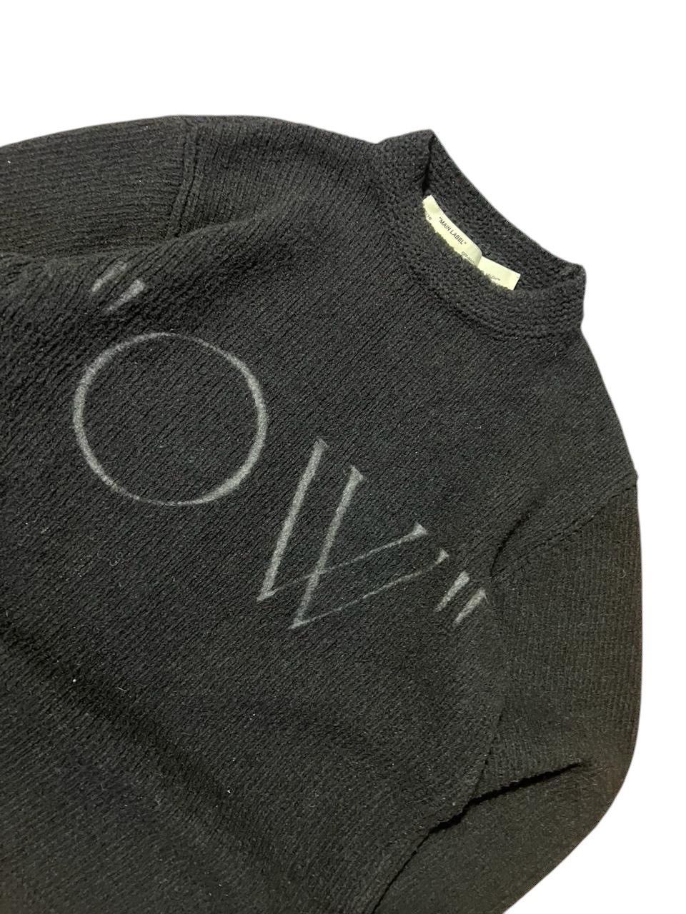 Off-White Off-White "OW" Logo Knit Sweater Black Size US L / EU 52-54 / 3 - 2 Thumbnail