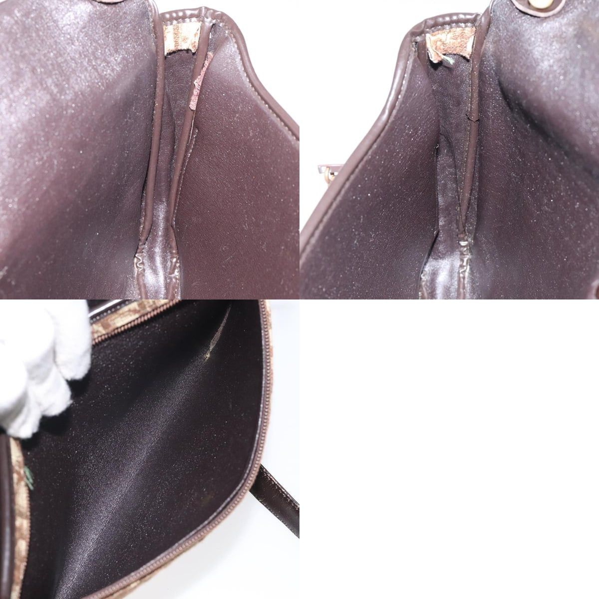 Dior DIOR Trotter Canvas Shoulder Bag Brown Gold Size ONE SIZE - 12 Thumbnail