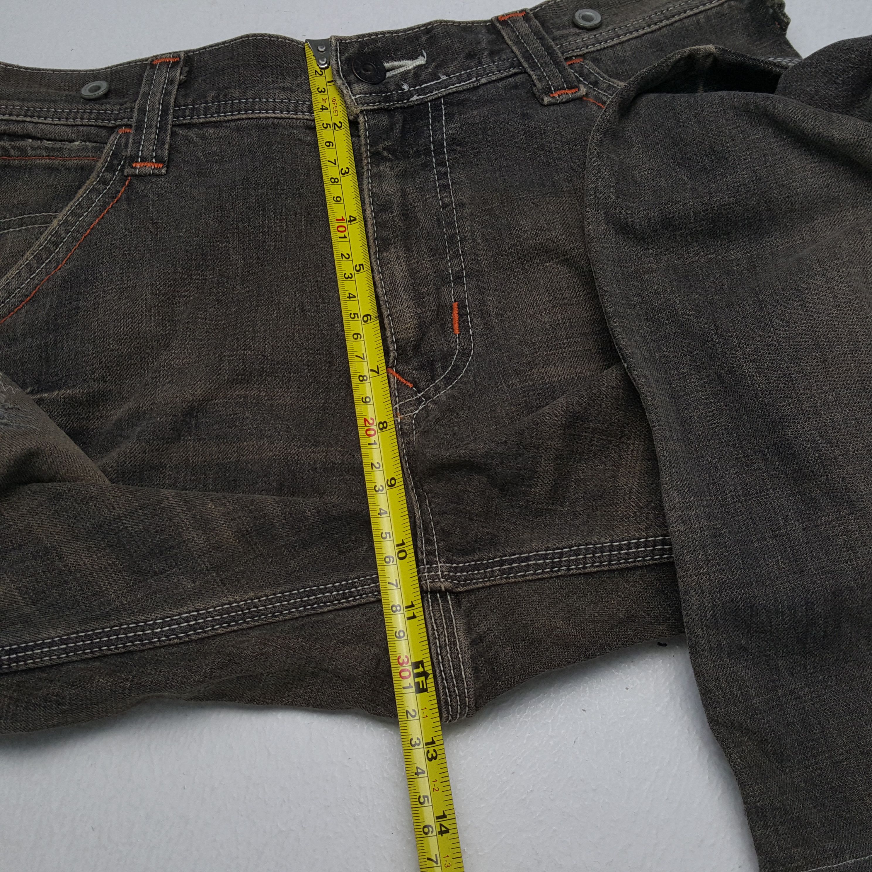 Edwin × Vintage EDWIN Streetwear Fashion Style Distressed Jeans Size US 33 - 8 Thumbnail