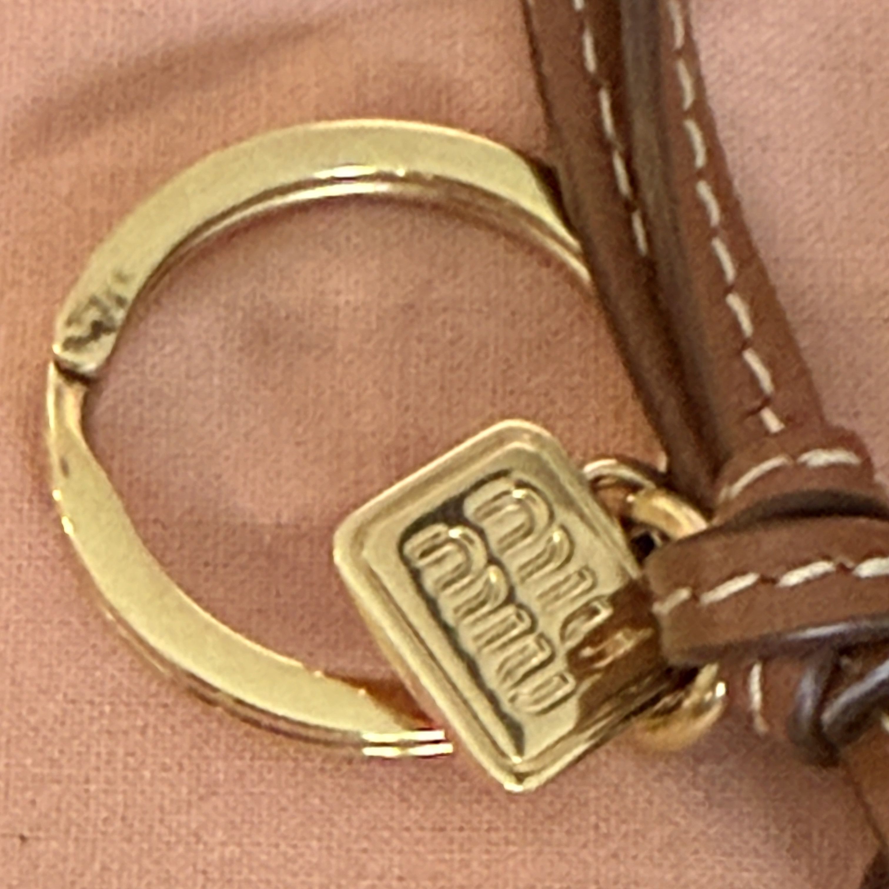 Miu Miu Miu Miu Bag Charm 5TL534 Knot Detail Leather Keychain Trick Size ONE SIZE - 6 Thumbnail