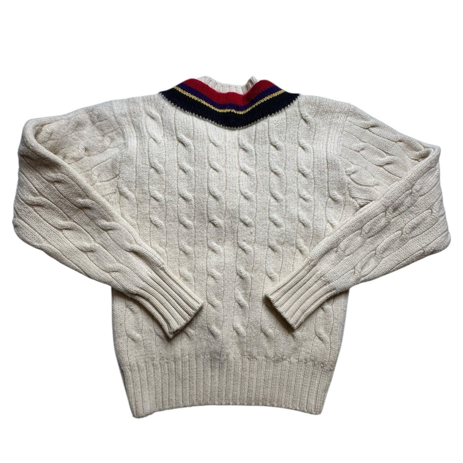 Polo Ralph Lauren Vintage 1980s Polo Ralph Lauren Wool Tennis Sweater Large Size US L / EU 52-54 / 3 - 2 Thumbnail