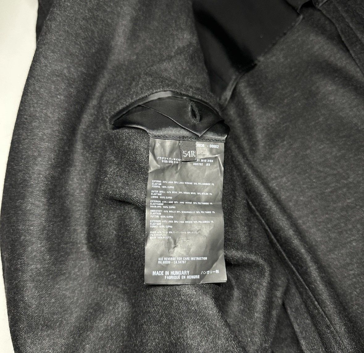 Prada Prada Men’s Blazer Wool Blend 2 Button Patch Pocket UG0702 Size 54R - 7 Thumbnail