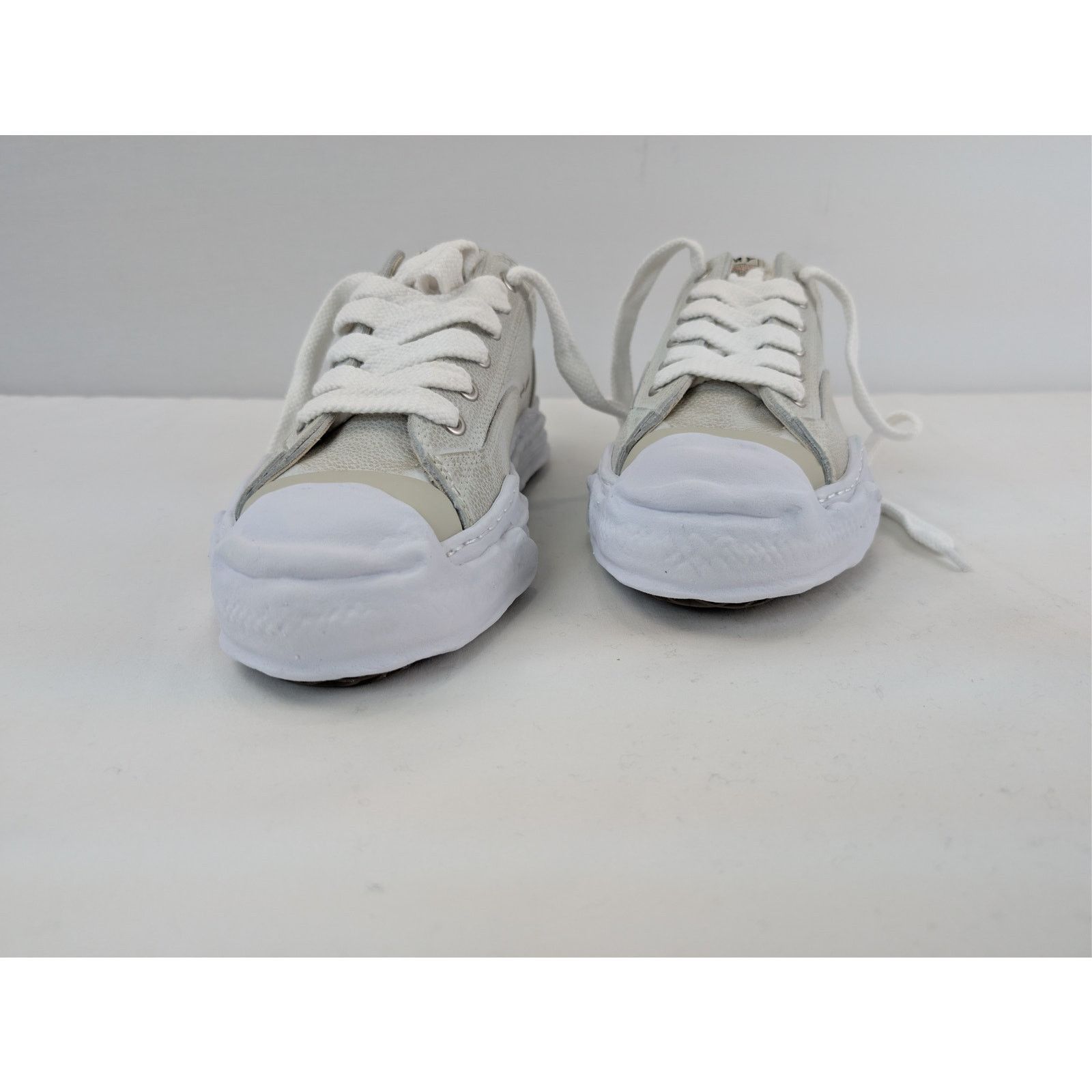 Maison MIHARA YASUHIRO o1rshd1 Hank Original Sole Brushed Sneaker in White Size US 12 / EU 45 - 7 Thumbnail