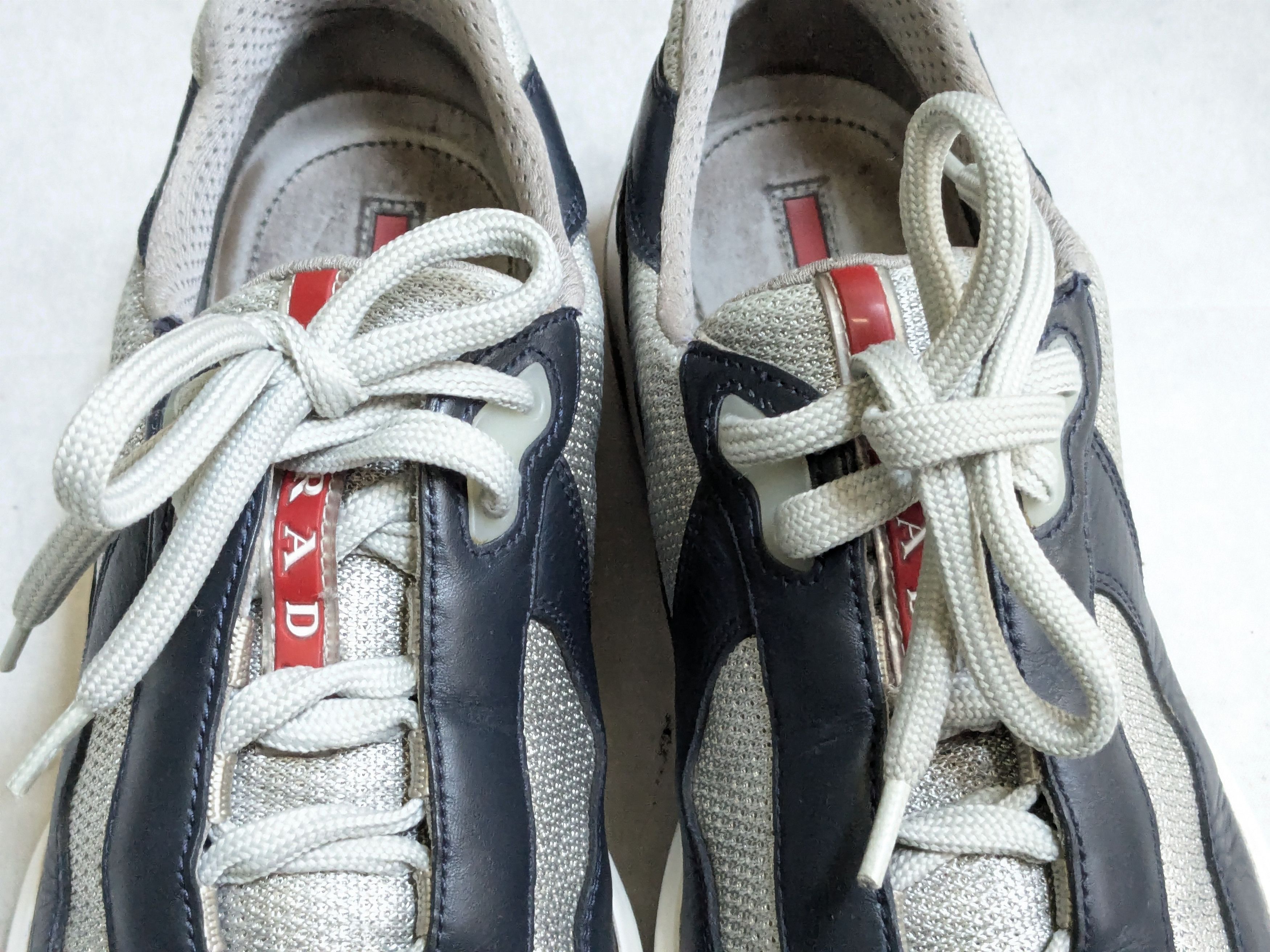 Prada Prada America's Cup Navy Blue 7 Low Top Leather Size US 7 / EU 40 - 2 Thumbnail