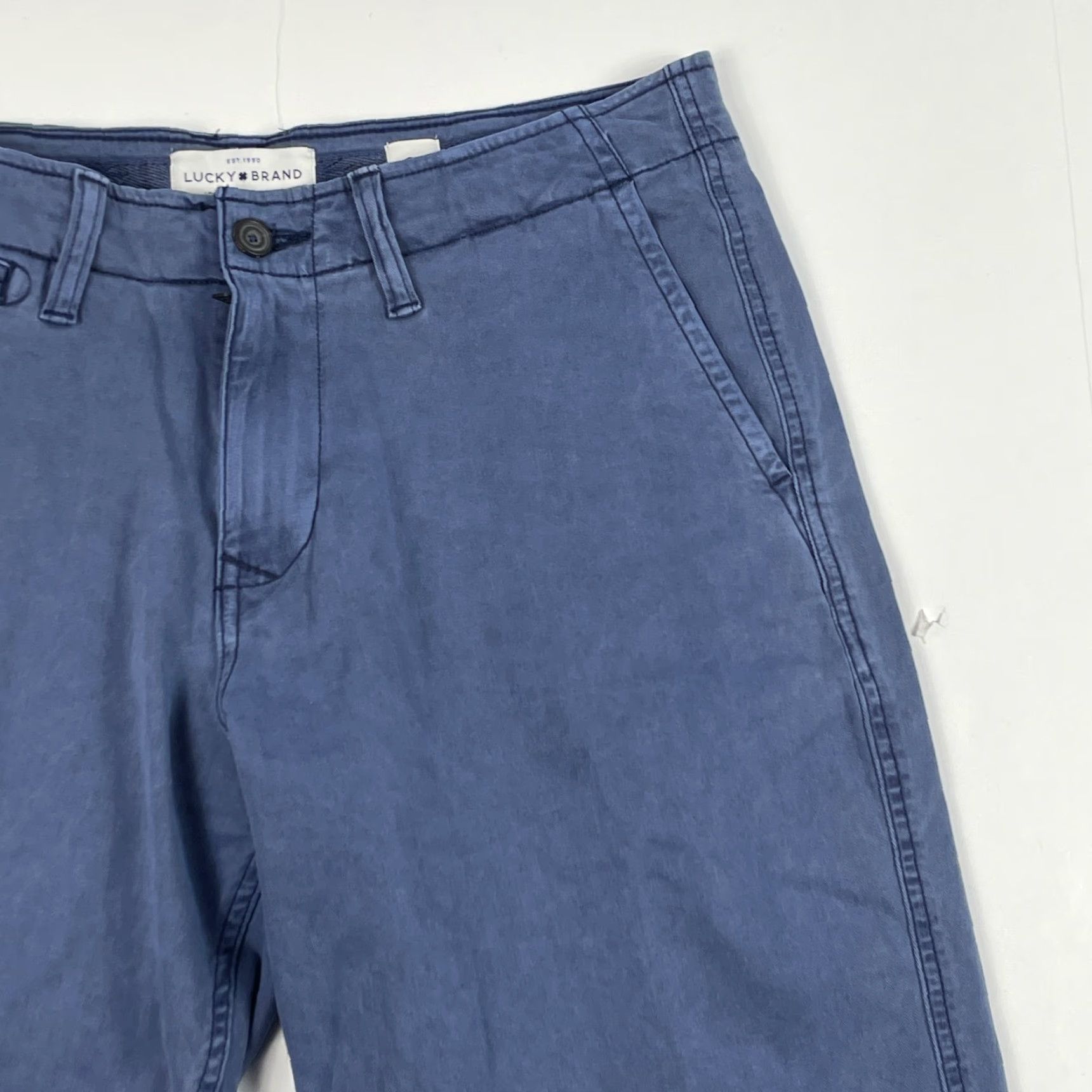 Lucky Brand Lucky Brand Shorts Mens 31 x 10 Blue Saturday Stretch Chino Golfing Indigo Short Size US 31 - 3 Thumbnail
