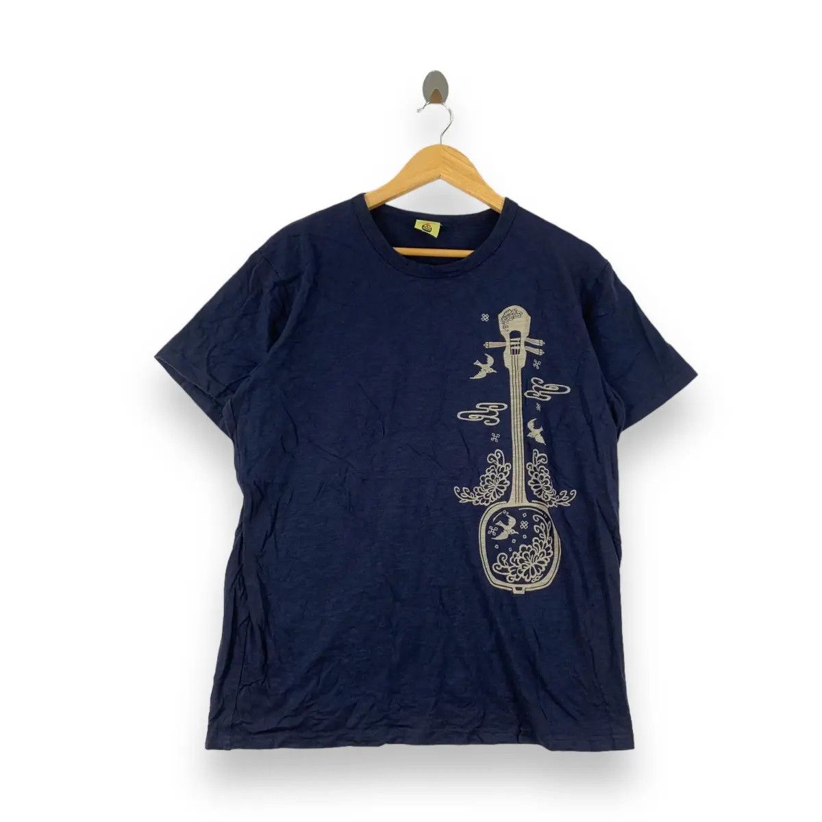 Vintage Vintage JAM MARKET JAPAN Guitar Banjo Bird Tee Shirt Top Size US L / EU 52-54 / 3 - 1 Thumbnail