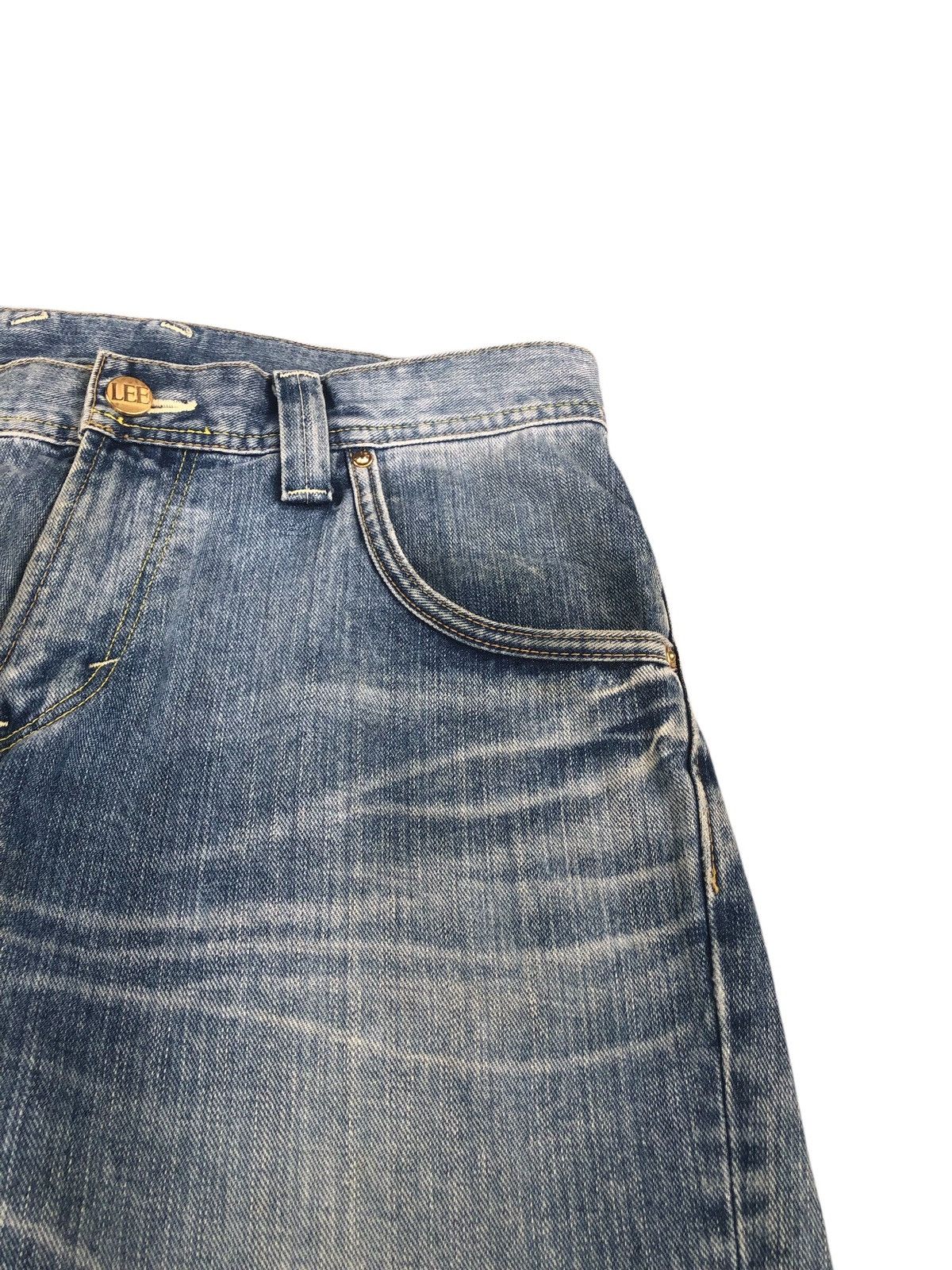 If Six Was Nine Japanese Lee Flared Jeans Distressed Jeans Size US 33 - 15 Thumbnail