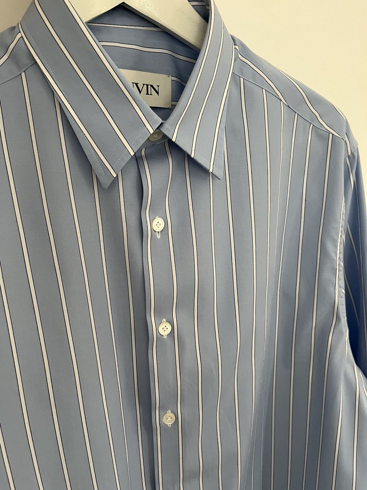 Lanvin LANVIN Poplin striped shirt Size US L / EU 52-54 / 3 - 2 Thumbnail