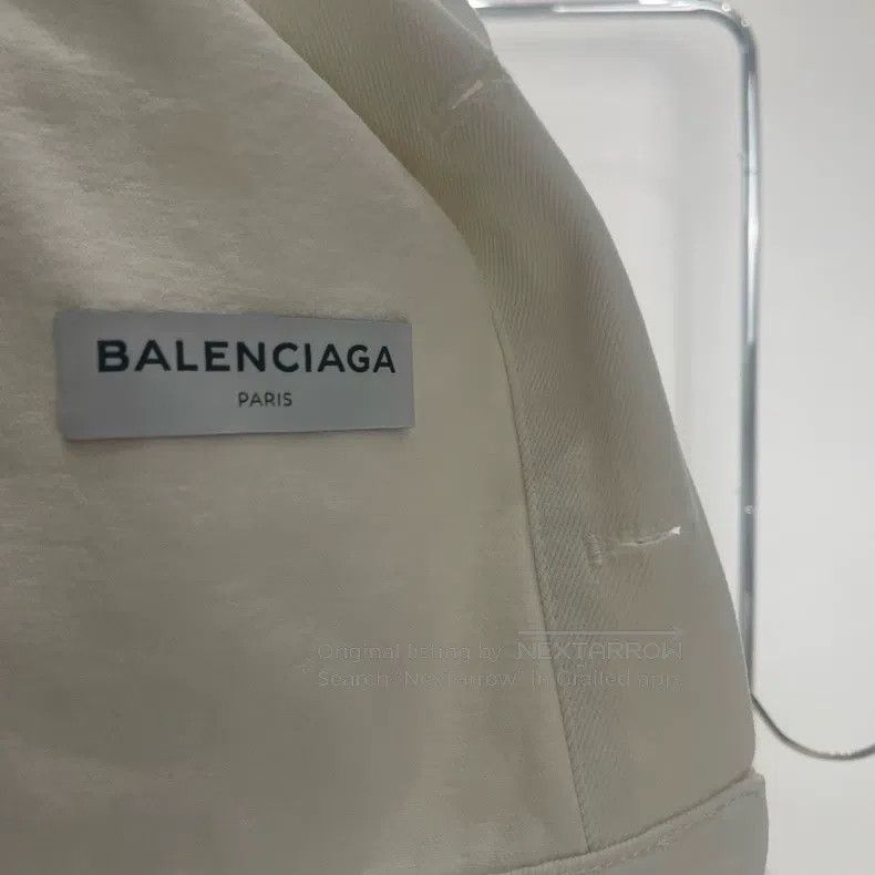 Other Balenciaga White Back Logo Denim Jacket Size XXS / US 00 / IT 34 - 5 Thumbnail