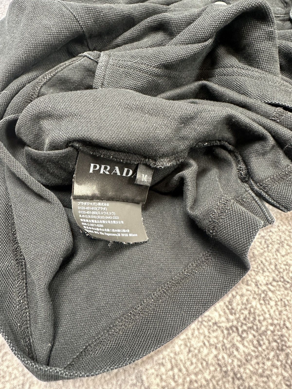 Prada Prada Black Tab Polo Streetwear Luxury Rare M Casual USA Size US M / EU 48-50 / 2 - 6 Thumbnail