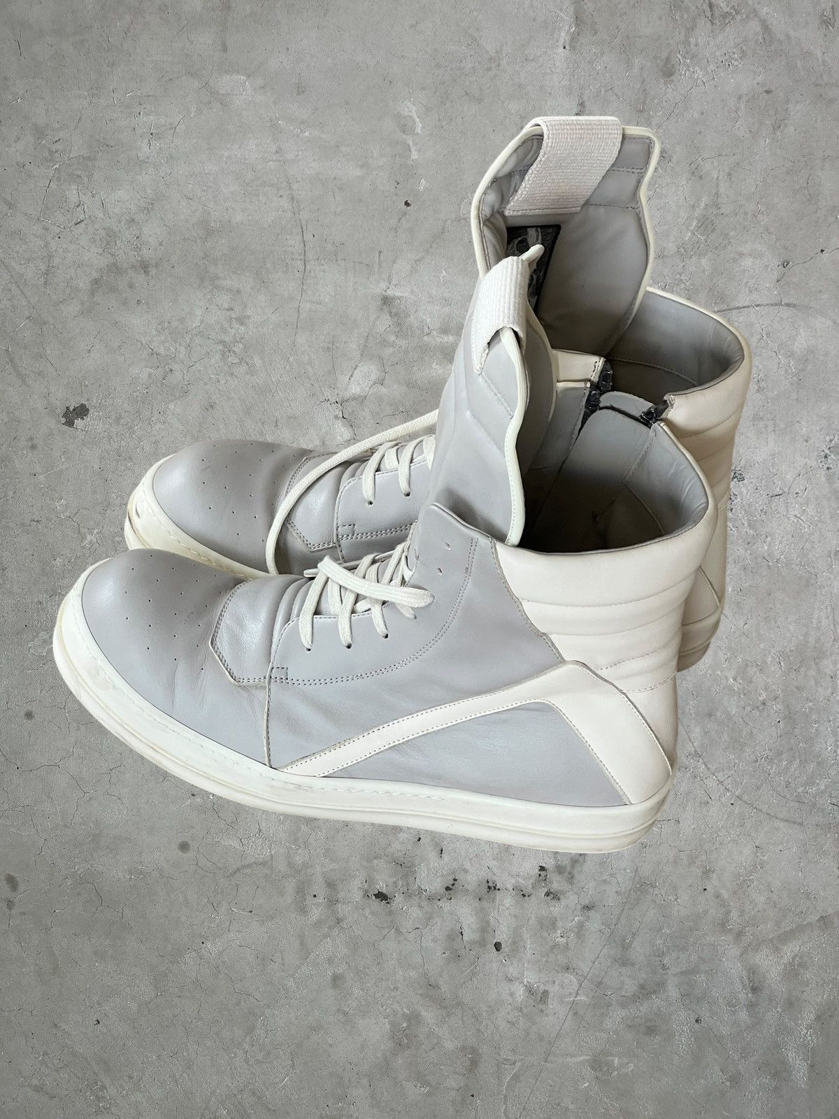 Rick Owens Rick Owens Leather Geobaskets Size US 13 / EU 46 - 1 Thumbnail
