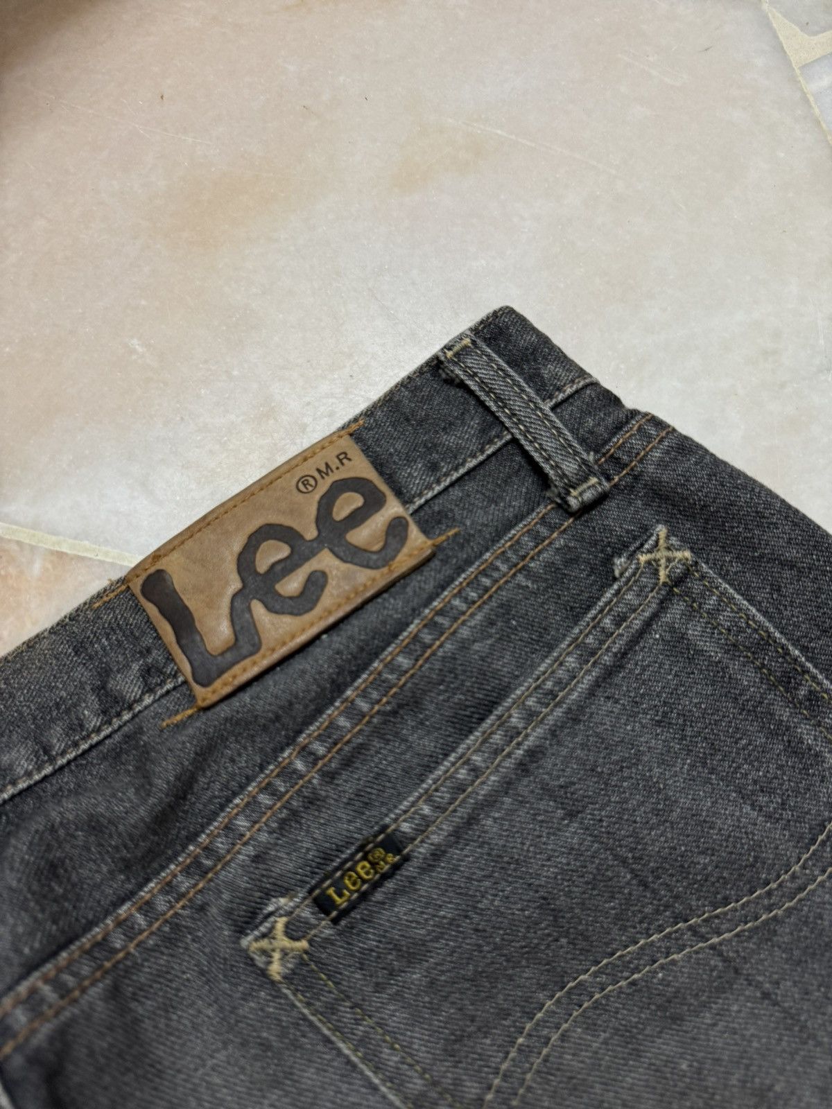 If Six Was Nine 💥Flare💥90s Lee Rider Sanforized Sand Washed Bootcut Jean Size US 34 / EU 50 - 18 Thumbnail