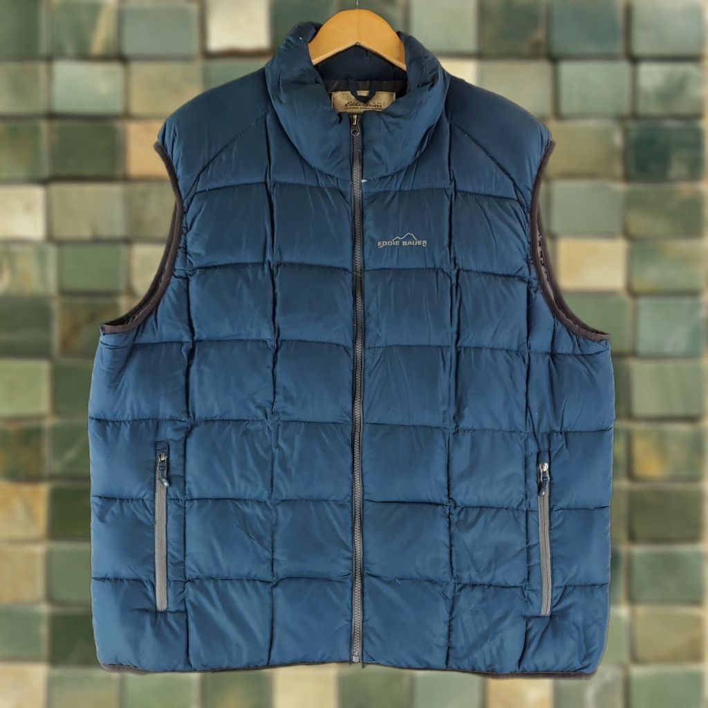 Eddie Bauer Eddie Bauer Puffer Vest Full Zip Goose Down Premium Quality Blue Mens XXL Vest Size US XXL / EU 58 / 5 - 1 Thumbnail