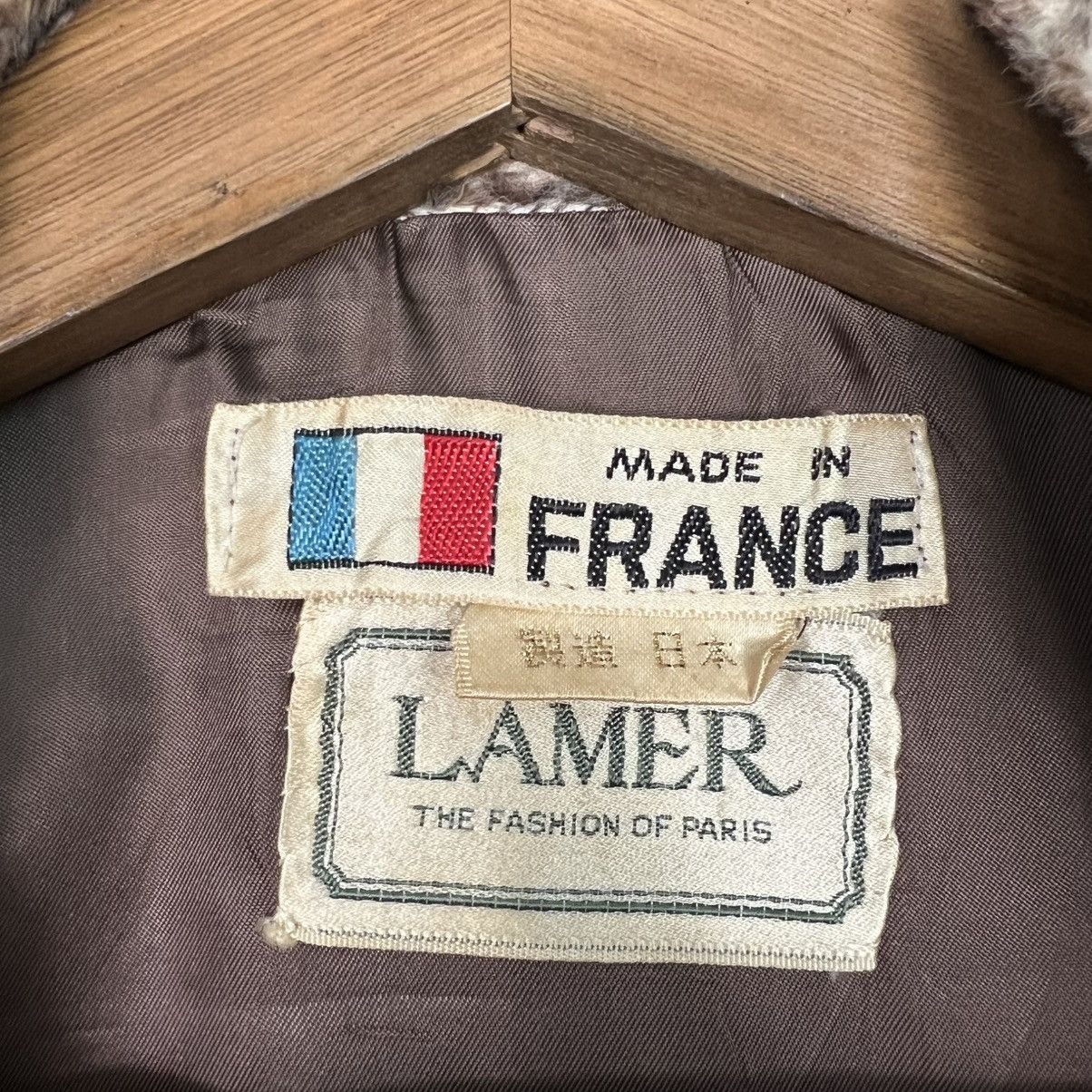 Vintage 80's LAMER Faux Fur Rayon Long Coat #4132-C188 Size M / US 6-8 / IT 42-44 - 14 Thumbnail