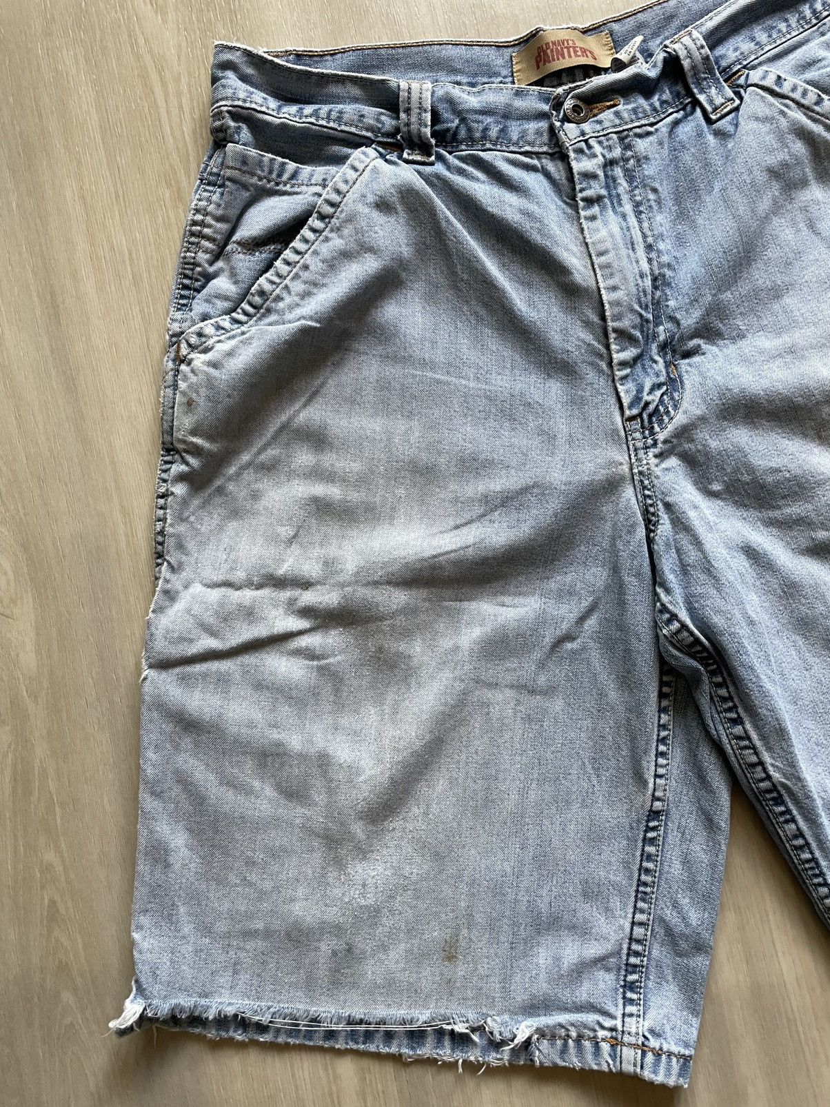 Old Navy × Vintage Vintage Y2K Old Navy Jean Jorts Painters Carpenter Sz 34 Size US 34 / EU 50 - 5 Thumbnail