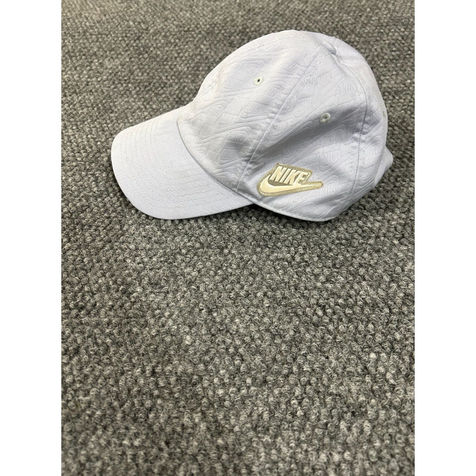 Nike Nike Hat Cap One Size Light Blue Gold Logo Adjustable Strap Baseball Cap Mens Twill Cotton Sports Heritage 86 Size ONE SIZE - 3 Thumbnail