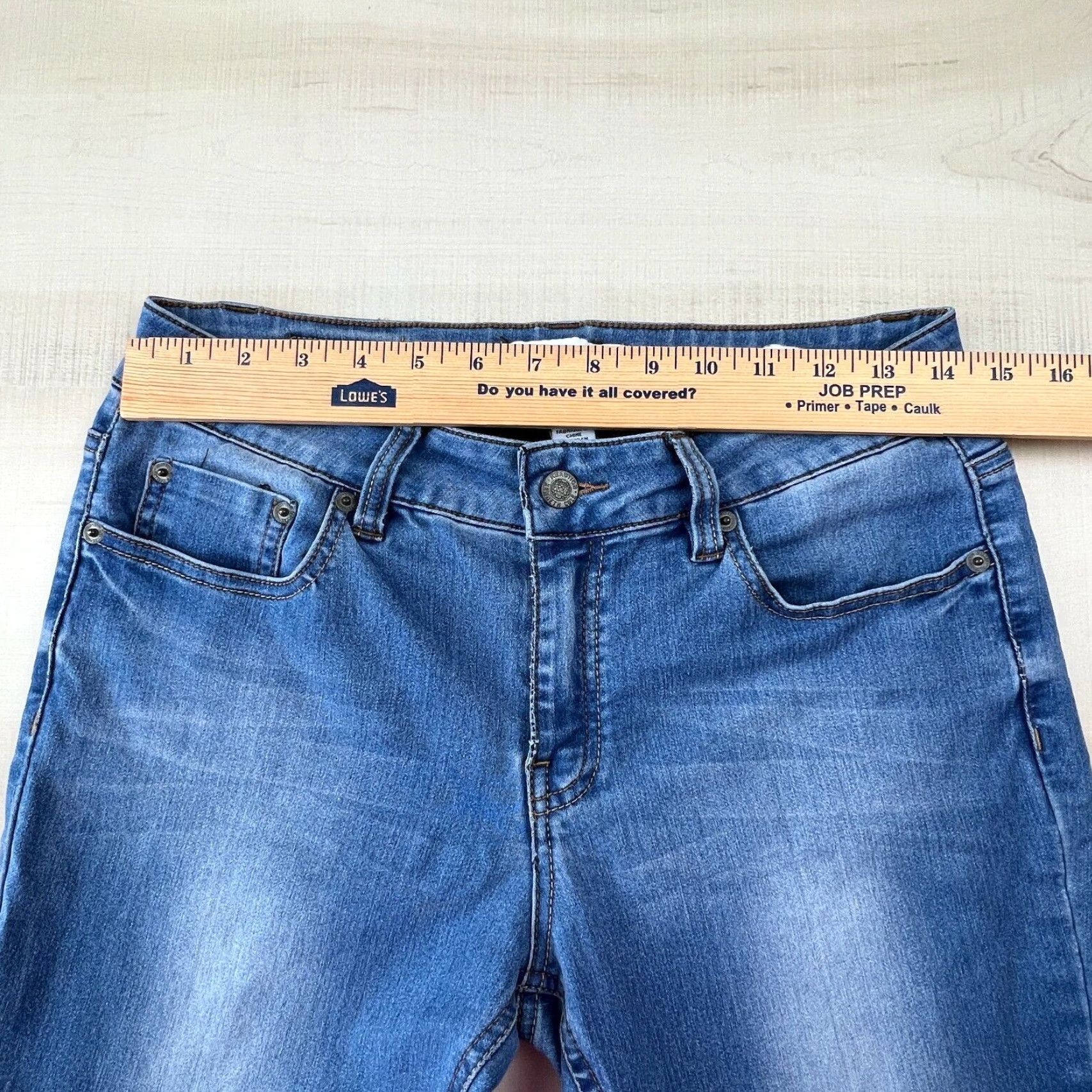 Kenneth Cole Kenneth Cole Reaction Womens Skinny Jeans Blue Medium Wash Mid Rise Stretch Size 8 Size 30" / US 8 / IT 44 - 7 Thumbnail