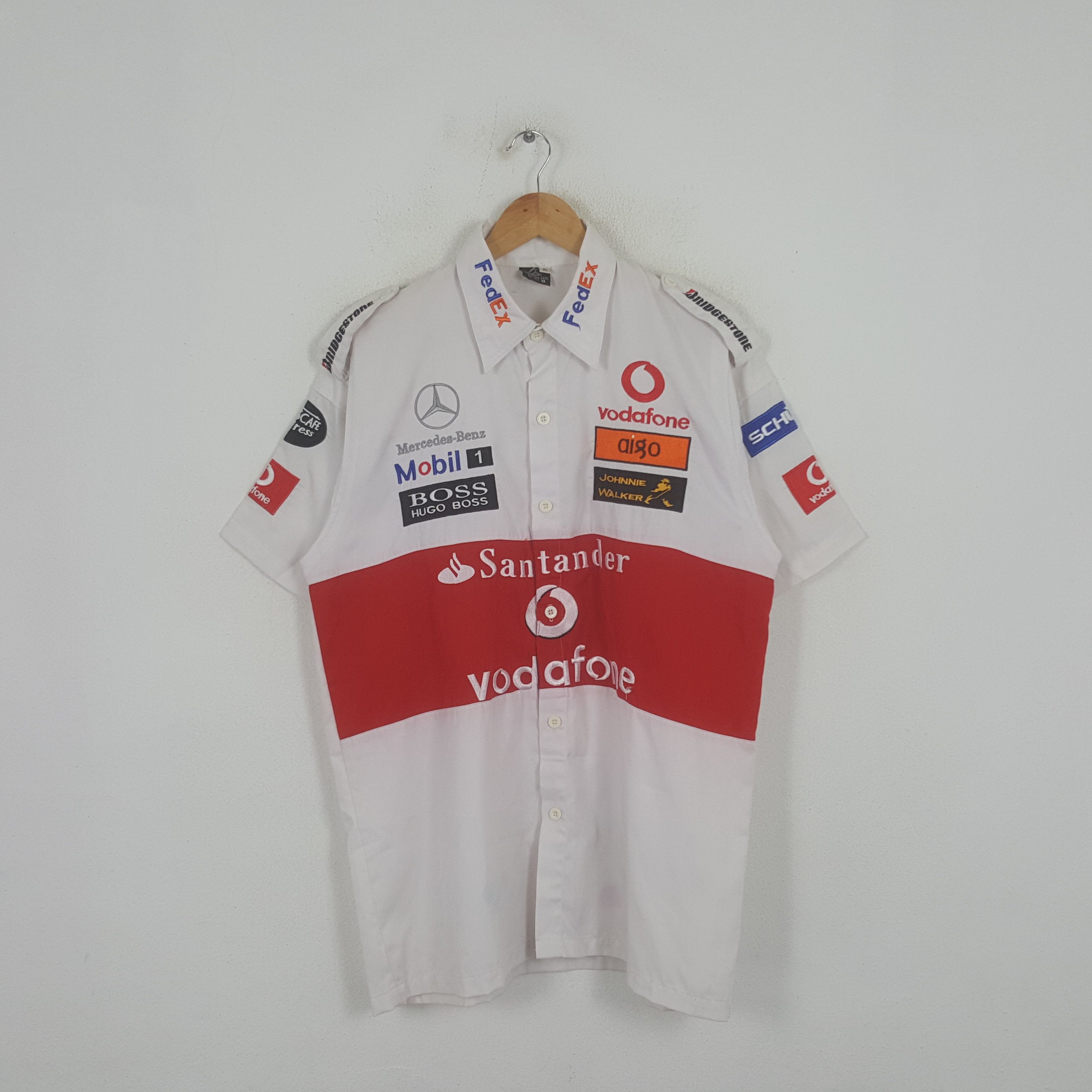 Vintage Mercedes Benz X Bridgestone X Vodafone Racing Shirt