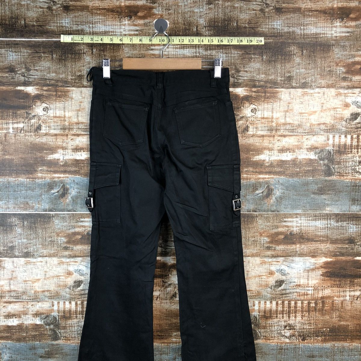 Japanese Brand Jocky Gal Black bootcut Cargo Multipocket Pants #A2559 Size 26" / US 2 / IT 38 - 15 Thumbnail