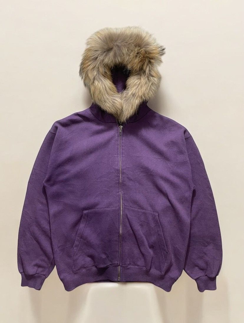 Vintage Geronias LGB If Six Was Nine Style Faux Fur Hoodie
