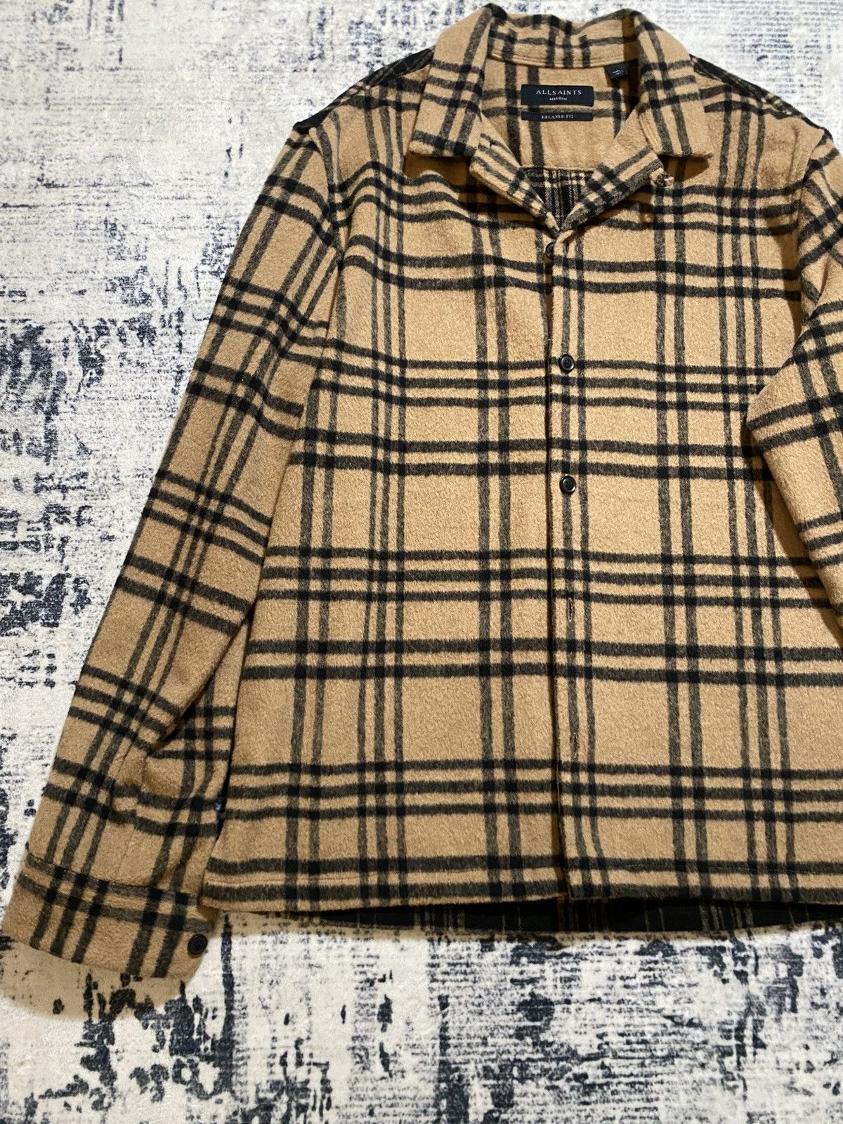 Allsaints Allsaints Statland L/S Wool Flannel Shirt Sz Medium Size US M / EU 48-50 / 2 - 5 Thumbnail