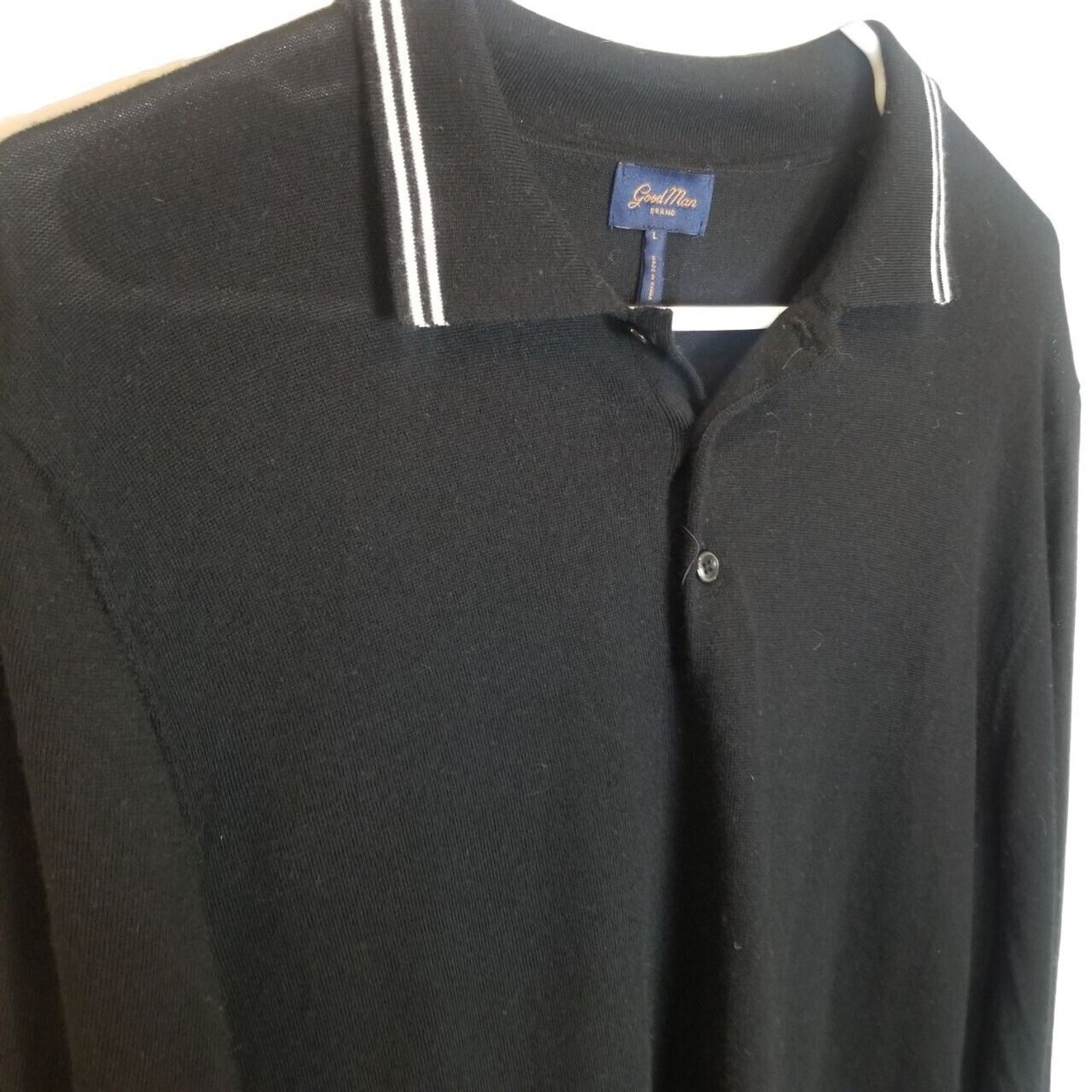 Good Man Brand Good Man Brand Mens Extrafine Merino Wool Pullover Sweater L Size US L / EU 52-54 / 3 - 5 Thumbnail