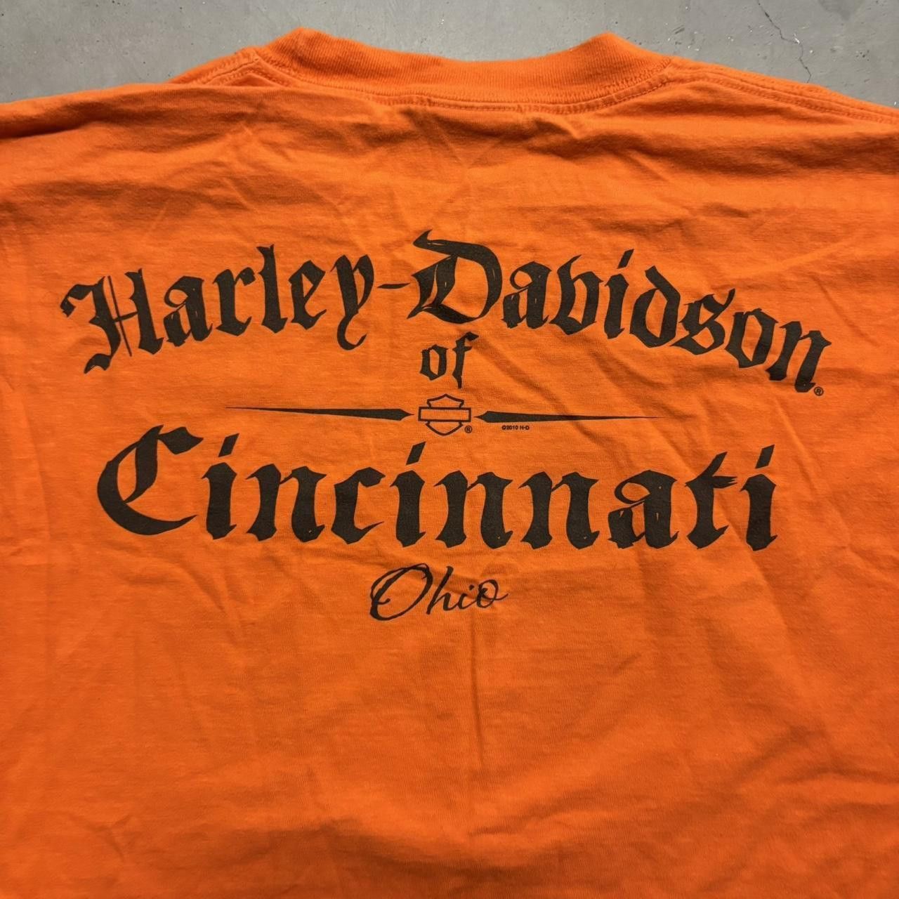 Harley Davidson Crazy Vintage Y2K/2000s Harley Davidson Screaming Eagle Performance Parts Cincinnati Ohio Graphic Tee! Size US XXL / EU 58 / 5 - 4 Thumbnail
