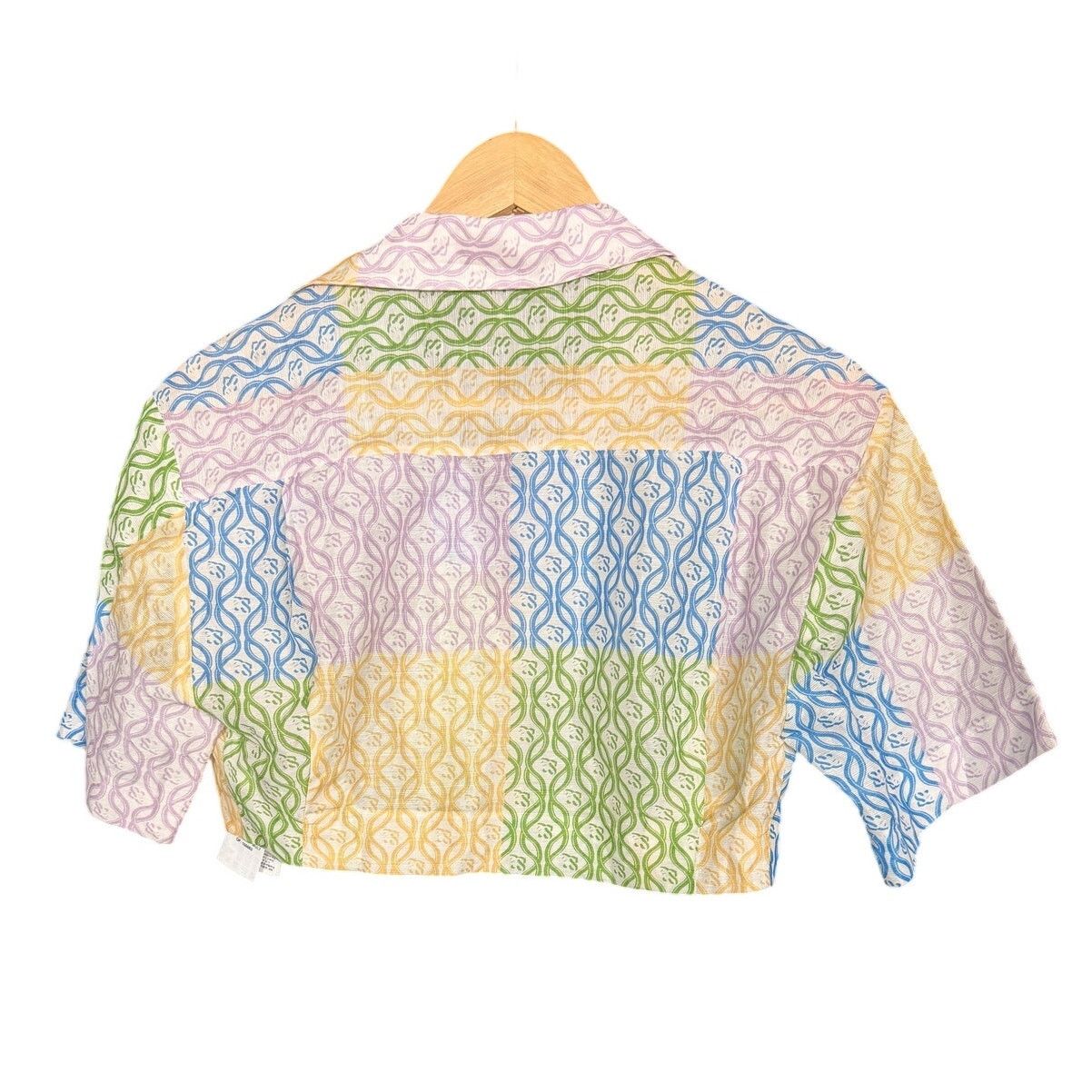 Sandro Sandro Leona Multicolor Square SS Logo Crop Top Luxury S Size S / US 4 / IT 40 - 2 Thumbnail