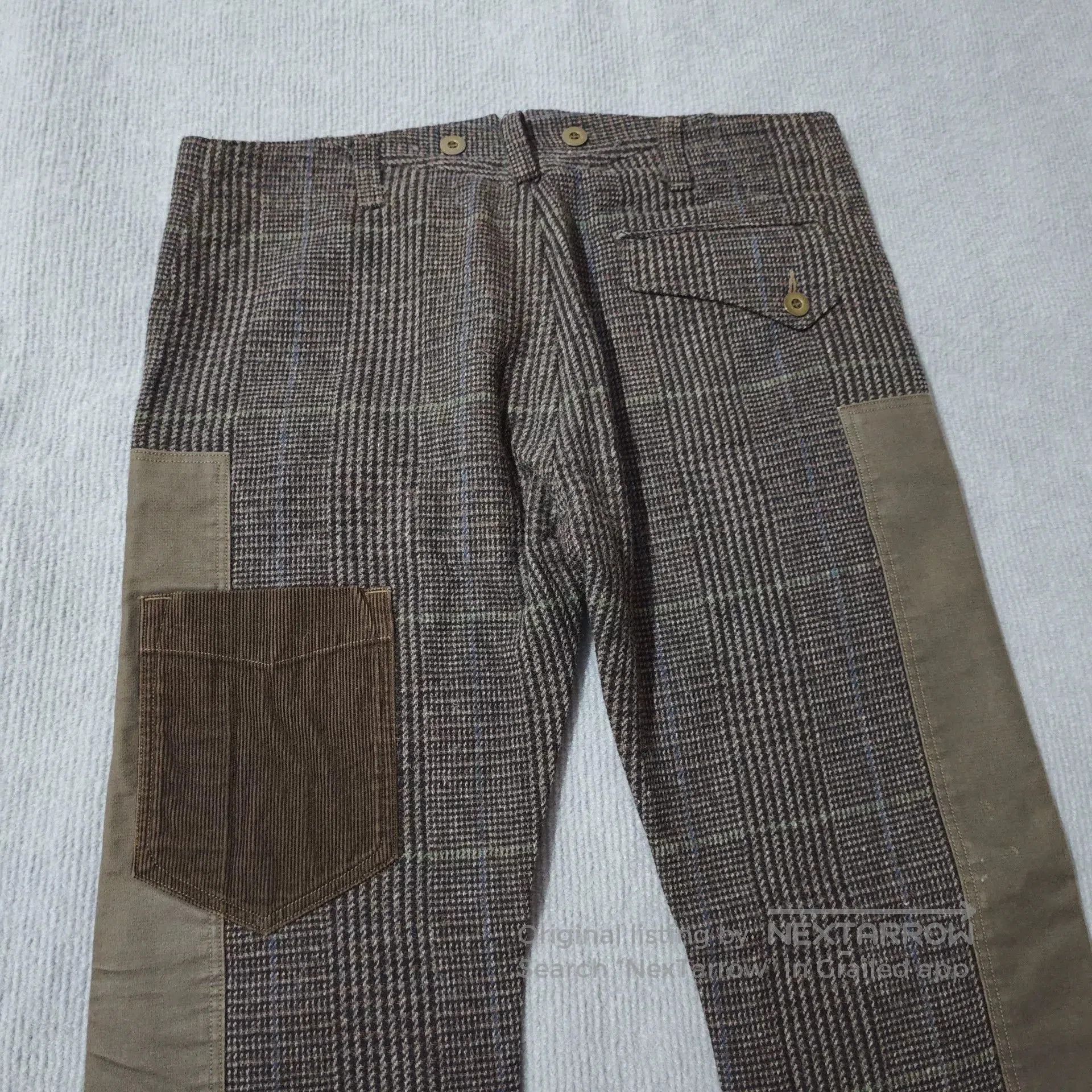 Junya Watanabe Junya Watanabe Wool Corduroy Patchwork Trousers. Size US 28 / EU 44 - 5 Thumbnail