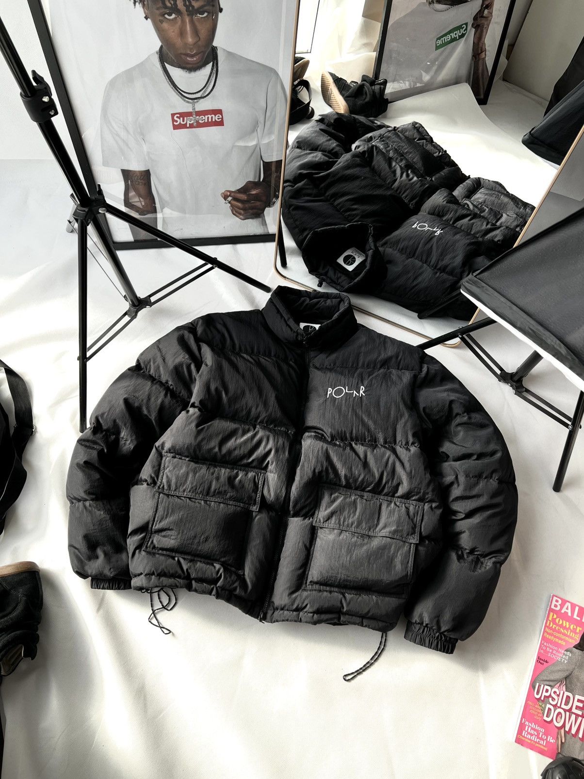Polar Skate Co. Polar Skate Co. Basic Puffer BLACK Size US XL / EU 56 / 4 - 1 Thumbnail