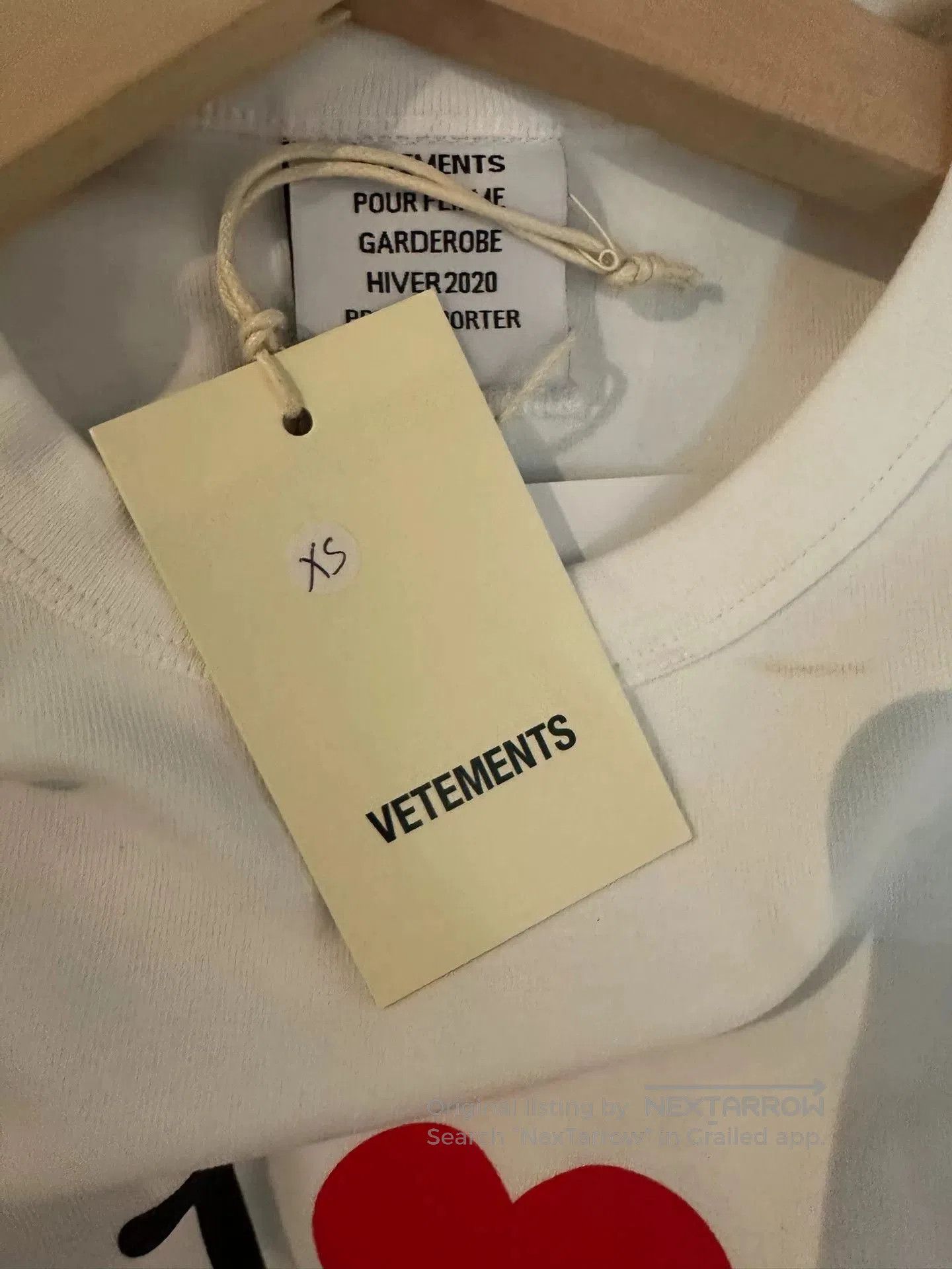 Vetements vetements short sleeve love t. Size XS / US 0-2 / IT 36-38 - 3 Thumbnail