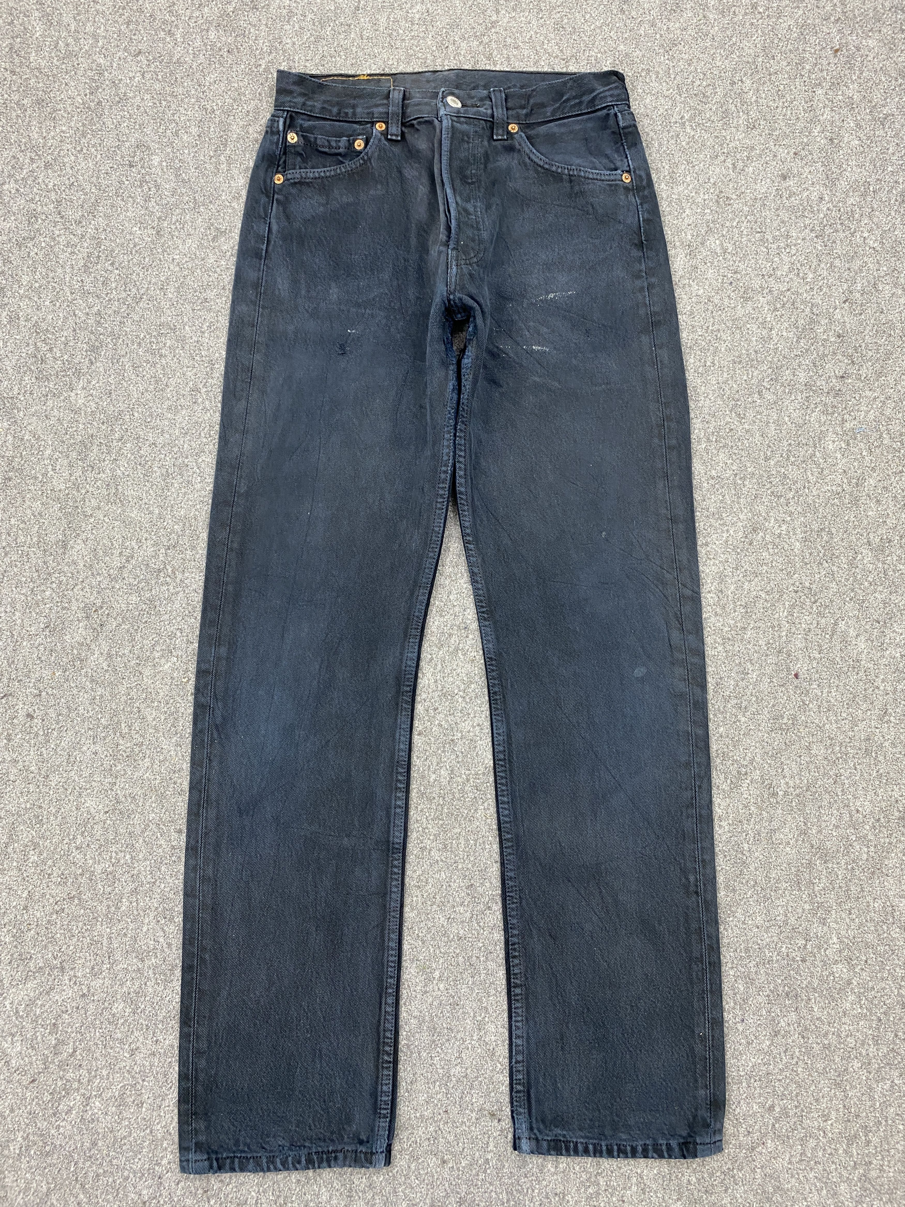 Levi's Vintage Levis 501 Super Black Rusty Jeans DP2757 Size US 28 / EU 44 - 1 Thumbnail