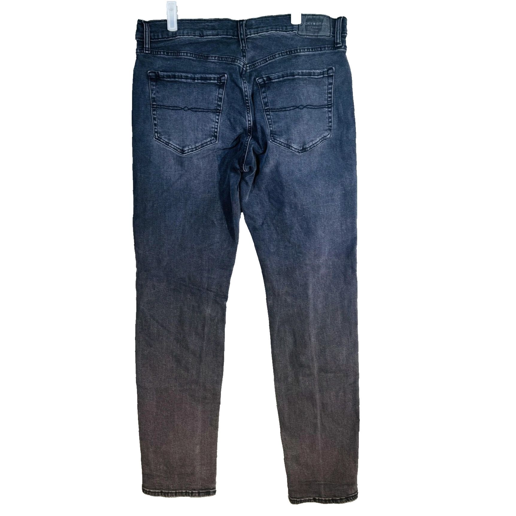 Lucky Brand Lucky Brand 110 Slim Jeans Mens 36x32 Gray Charcoal Wash Zip Fly Slim Skinny Denim Pants Size US 36 / EU 52 - 6 Thumbnail