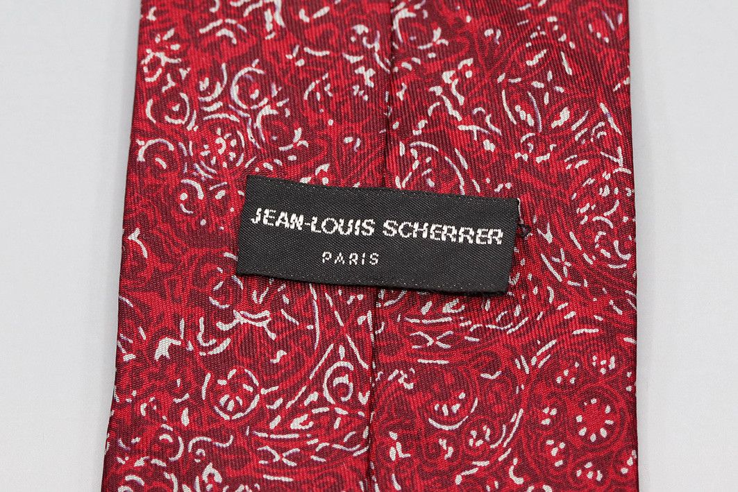 Jean-Louis Scherrer Vintage Jean-Louis Scherrer Red Silk Tie Size ONE SIZE - 4 Thumbnail