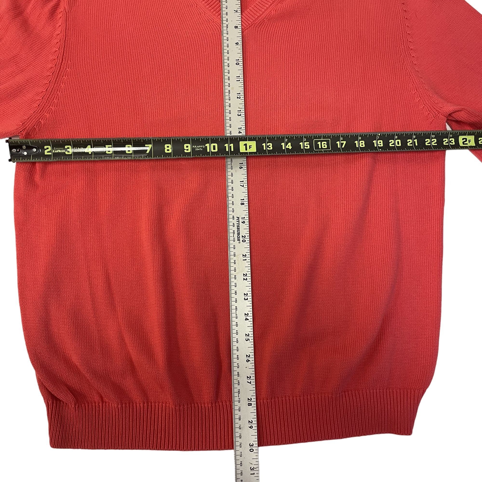 Brooks Brothers Brooks Brothers SUPIMA Cotton V Neck JUMPER Pink Sweater Size US XL / EU 56 / 4 - 5 Thumbnail
